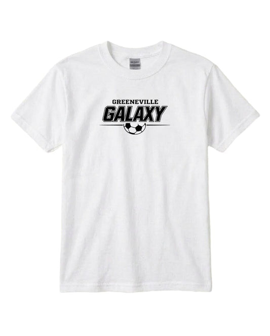 YOUTH Galaxy Basic Line Chest Logo T Shirt | Hoodie | Long Sleeve | Sweatshirt | Crew Neck | Tank Top Fiesta Doodle T Shirt YXS White waterproof vinyl sticker. dishwasher safe outdoor sticker.