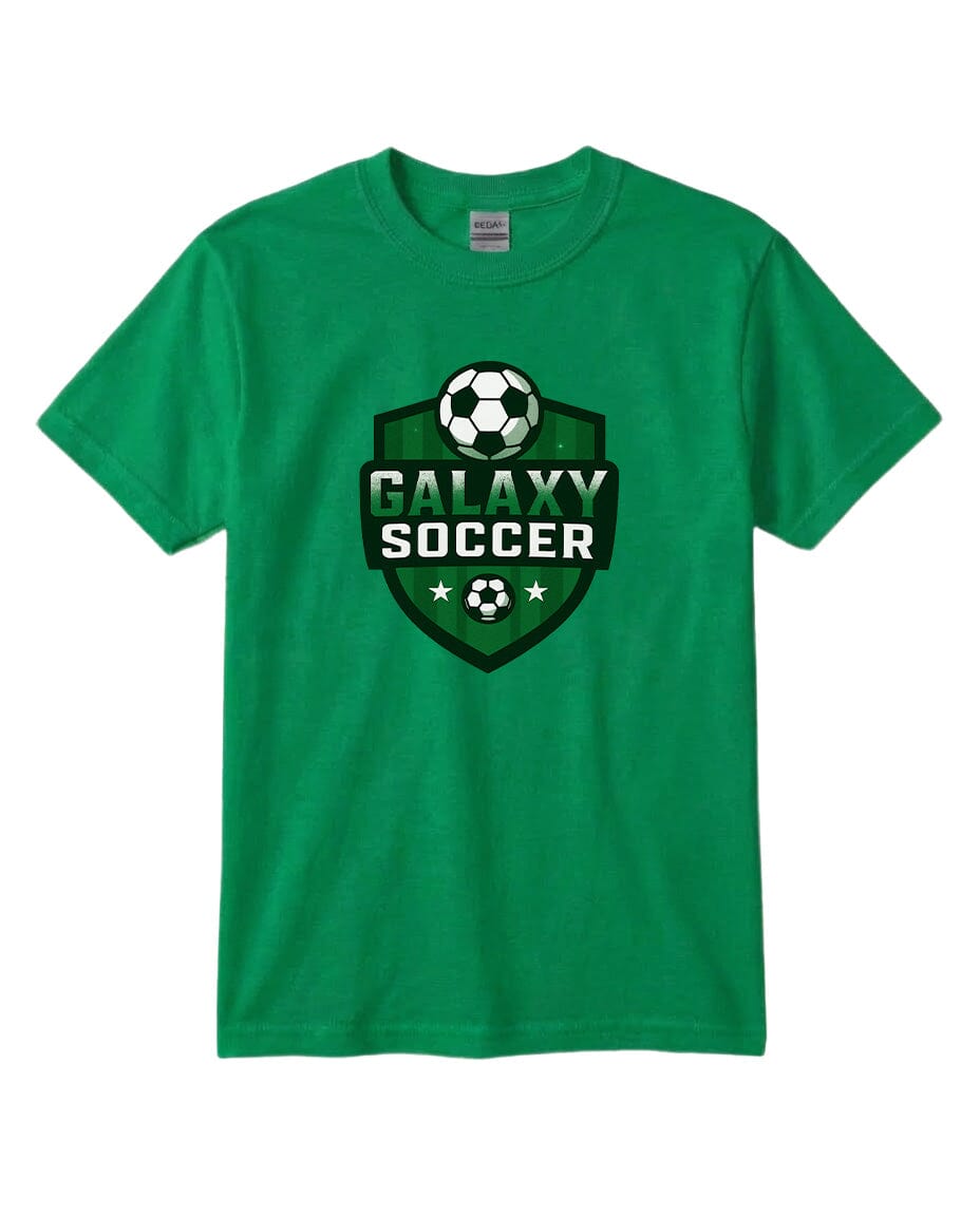 YOUTH Galaxy Crest Chest Logo T Shirt | Hoodie | Long Sleeve | Sweatshirt | Crew Neck | Tank Top 2 Fiesta Doodle T Shirt YXS Kelly Green waterproof vinyl sticker. dishwasher safe outdoor sticker.