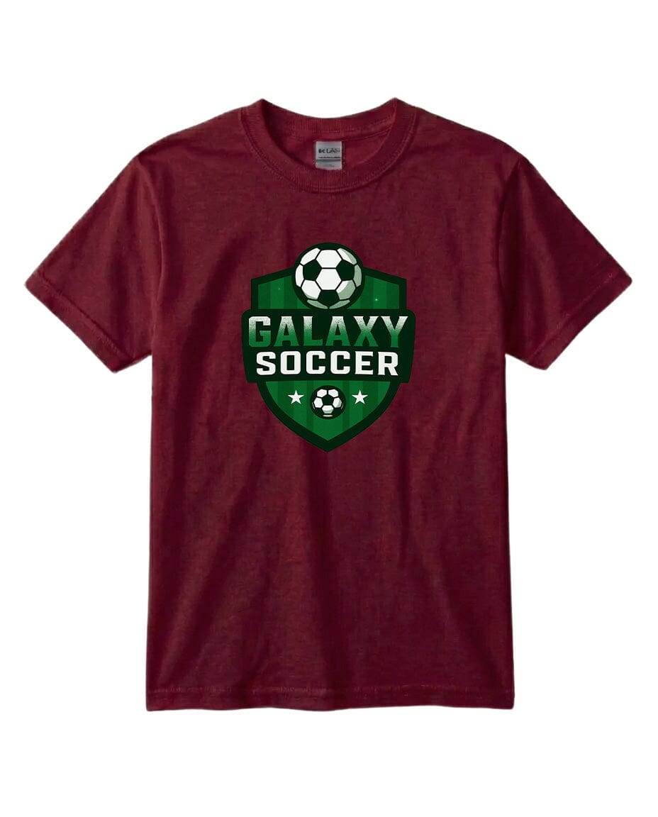YOUTH Galaxy Crest Chest Logo T Shirt | Hoodie | Long Sleeve | Sweatshirt | Crew Neck | Tank Top 2 Fiesta Doodle T Shirt YXS Maroon waterproof vinyl sticker. dishwasher safe outdoor sticker.