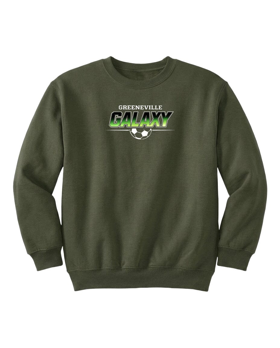 YOUTH Galaxy Green Fade Chest Logo T Shirt | Hoodie | Long Sleeve | Sweatshirt | Crew Neck | Tank Top Fiesta Doodle waterproof vinyl sticker. dishwasher safe outdoor sticker.