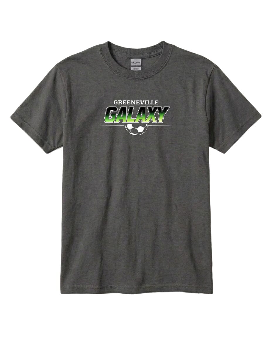 YOUTH Galaxy Green Fade Chest Logo T Shirt | Hoodie | Long Sleeve | Sweatshirt | Crew Neck | Tank Top Fiesta Doodle T Shirt YXS Charcoal waterproof vinyl sticker. dishwasher safe outdoor sticker.