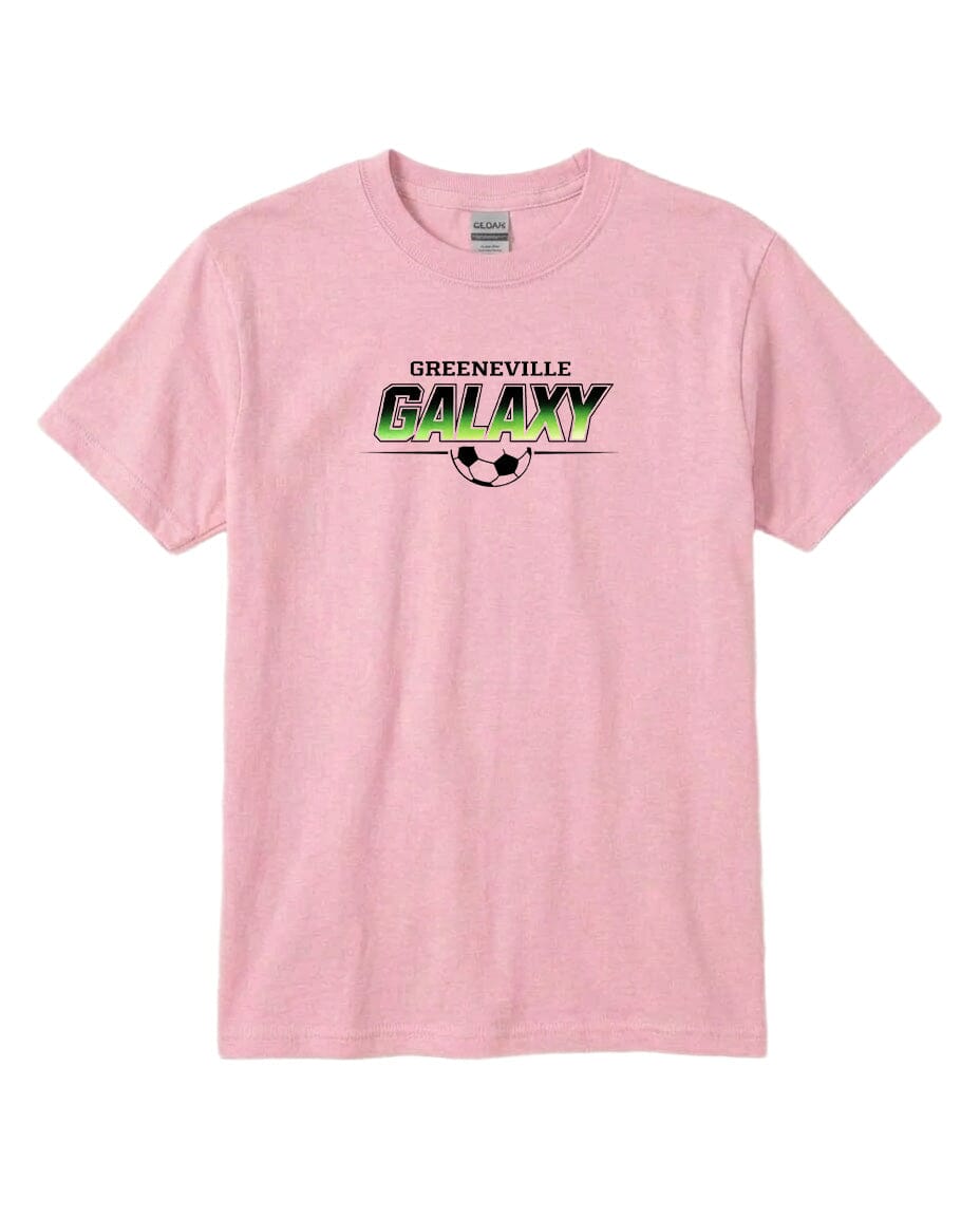 YOUTH Galaxy Green Fade Chest Logo T Shirt | Hoodie | Long Sleeve | Sweatshirt | Crew Neck | Tank Top Fiesta Doodle T Shirt YXS Light Pink waterproof vinyl sticker. dishwasher safe outdoor sticker.