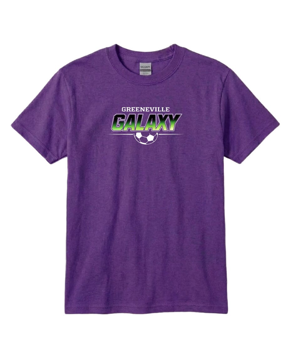 YOUTH Galaxy Green Fade Chest Logo T Shirt | Hoodie | Long Sleeve | Sweatshirt | Crew Neck | Tank Top Fiesta Doodle T Shirt YXS Purple waterproof vinyl sticker. dishwasher safe outdoor sticker.