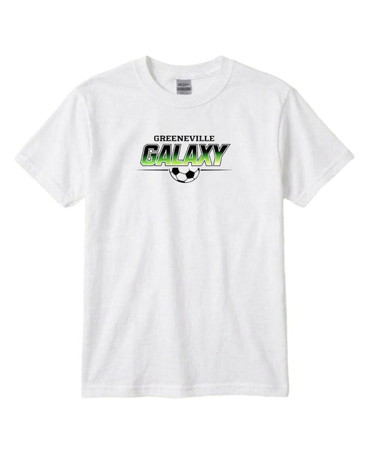 YOUTH Galaxy Green Fade Chest Logo T Shirt | Hoodie | Long Sleeve | Sweatshirt | Crew Neck | Tank Top Fiesta Doodle T Shirt YXS White waterproof vinyl sticker. dishwasher safe outdoor sticker.