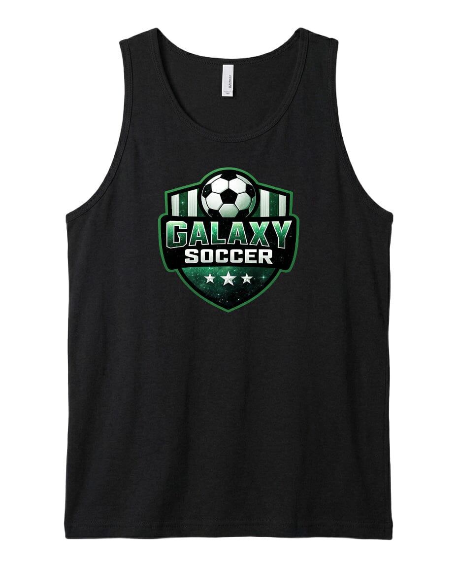 Youth Glittery Galaxy Crest Soccer Chest Logo T Shirt | Hoodie | Long Sleeve | Sweatshirt | Crew Neck | Tank Top Fiesta Doodle waterproof vinyl sticker. dishwasher safe outdoor sticker.