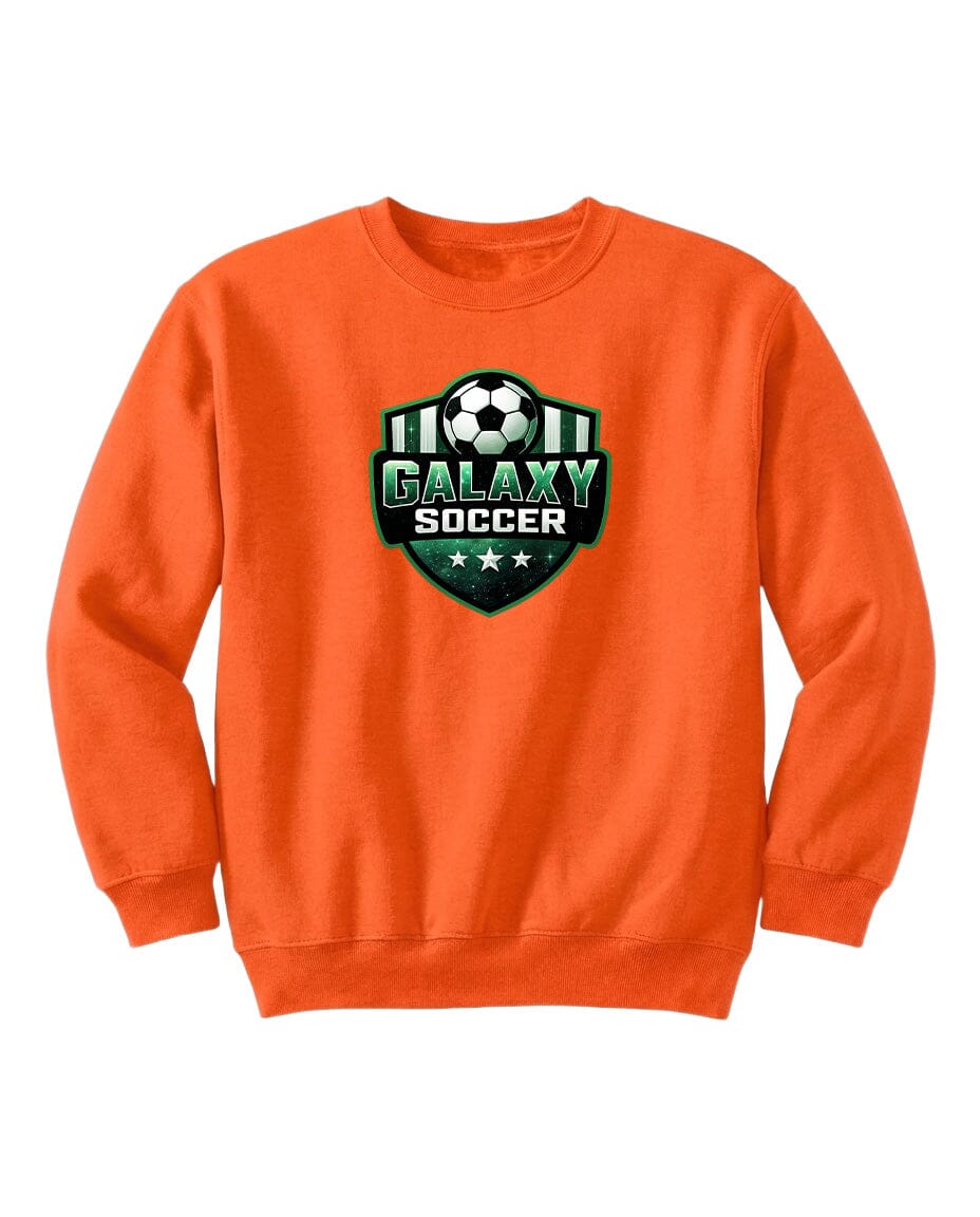 Youth Glittery Galaxy Crest Soccer Chest Logo T Shirt | Hoodie | Long Sleeve | Sweatshirt | Crew Neck | Tank Top Fiesta Doodle waterproof vinyl sticker. dishwasher safe outdoor sticker.