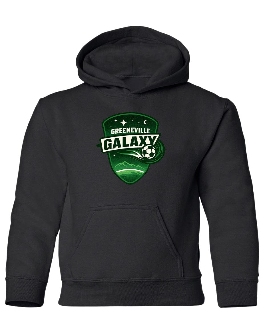 YOUTH Green Galaxy Chest Logo T Shirt | Hoodie | Long Sleeve | Sweatshirt | Crew Neck | Tank Top Fiesta Doodle Heavyweight Hoodie YXS Black waterproof vinyl sticker. dishwasher safe outdoor sticker.