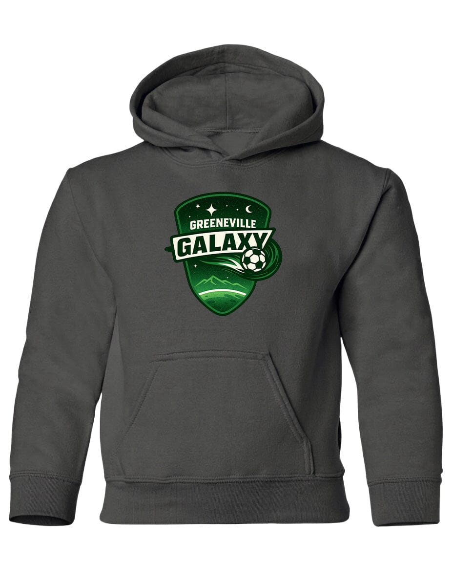 YOUTH Green Galaxy Chest Logo T Shirt | Hoodie | Long Sleeve | Sweatshirt | Crew Neck | Tank Top Fiesta Doodle Heavyweight Hoodie YXS Charcoal waterproof vinyl sticker. dishwasher safe outdoor sticker.