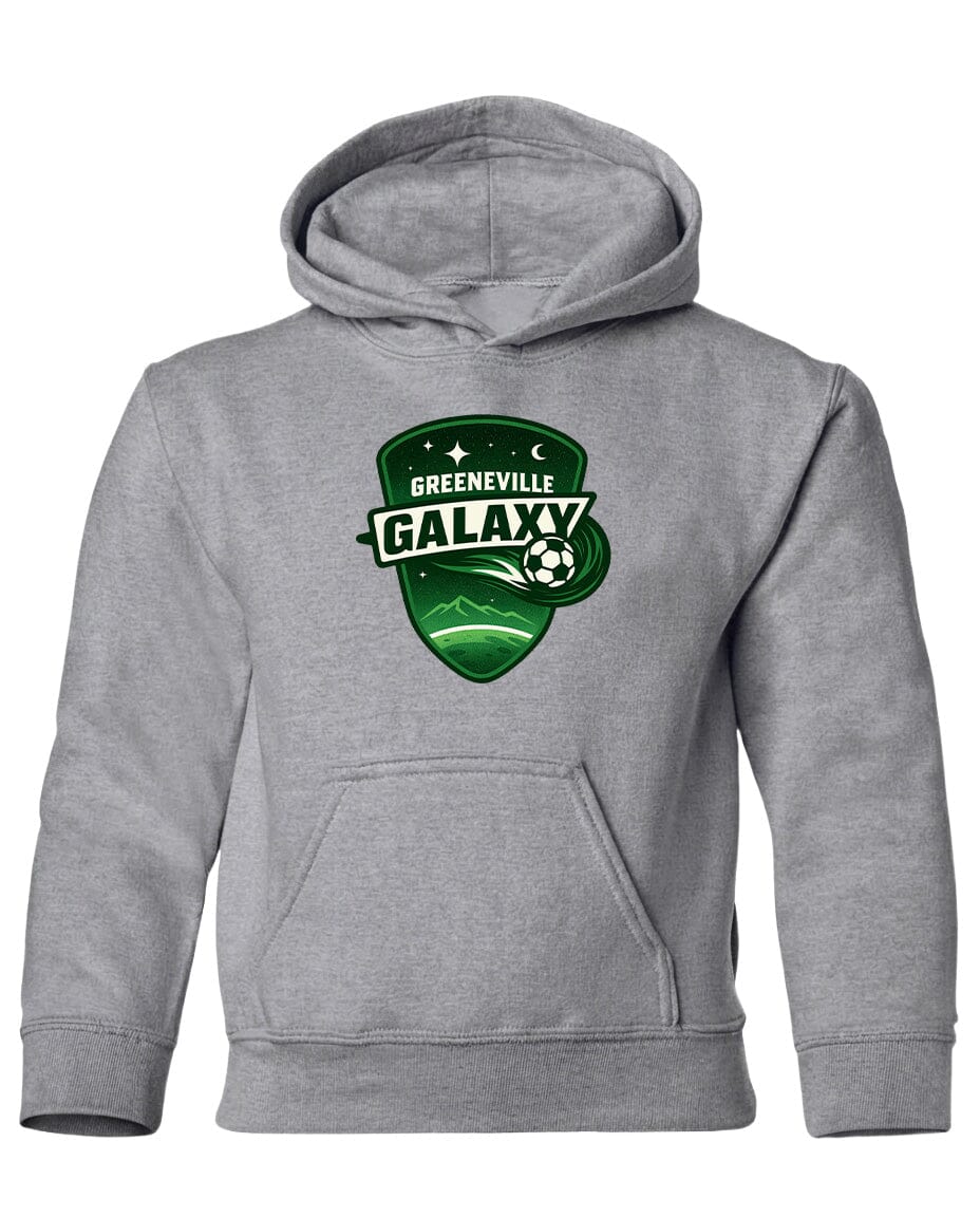 YOUTH Green Galaxy Chest Logo T Shirt | Hoodie | Long Sleeve | Sweatshirt | Crew Neck | Tank Top Fiesta Doodle Heavyweight Hoodie YXS Sport Gray waterproof vinyl sticker. dishwasher safe outdoor sticker.