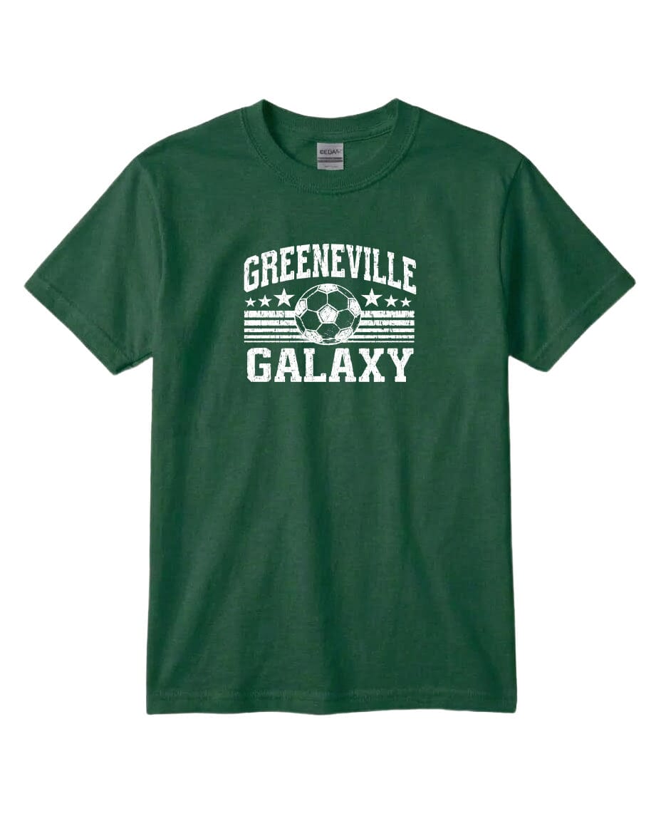 YOUTH Greeneville Galaxy Ball Chest Logo T Shirt | Hoodie | Long Sleeve | Sweatshirt | Crew Neck | Tank Top Fiesta Doodle waterproof vinyl sticker. dishwasher safe outdoor sticker.