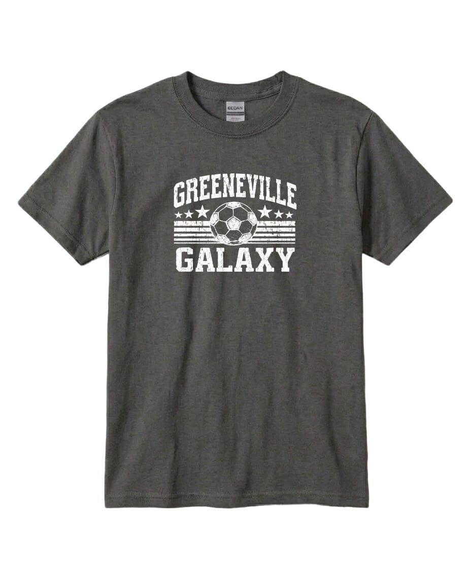 YOUTH Greeneville Galaxy Ball Chest Logo T Shirt | Hoodie | Long Sleeve | Sweatshirt | Crew Neck | Tank Top Fiesta Doodle waterproof vinyl sticker. dishwasher safe outdoor sticker.