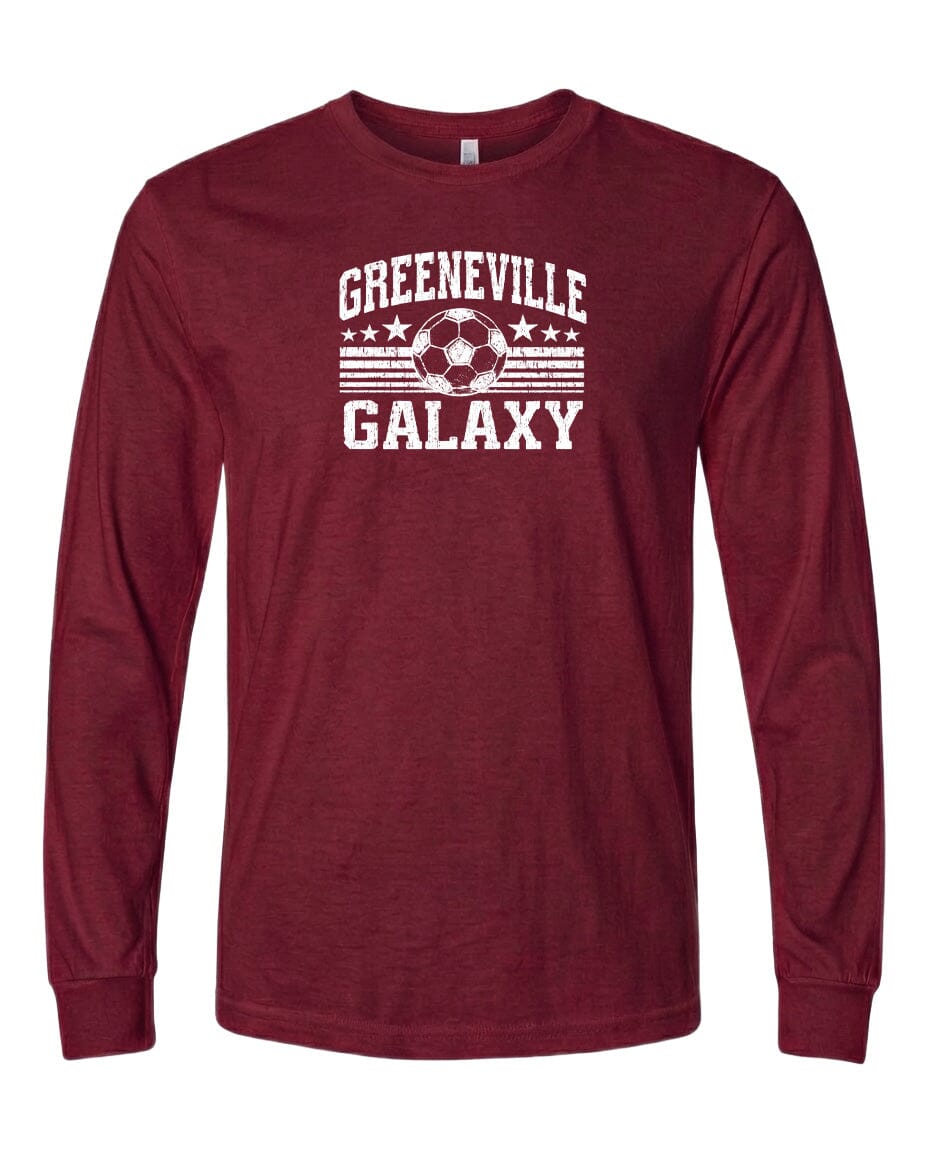 YOUTH Greeneville Galaxy Ball Chest Logo T Shirt | Hoodie | Long Sleeve | Sweatshirt | Crew Neck | Tank Top Fiesta Doodle waterproof vinyl sticker. dishwasher safe outdoor sticker.
