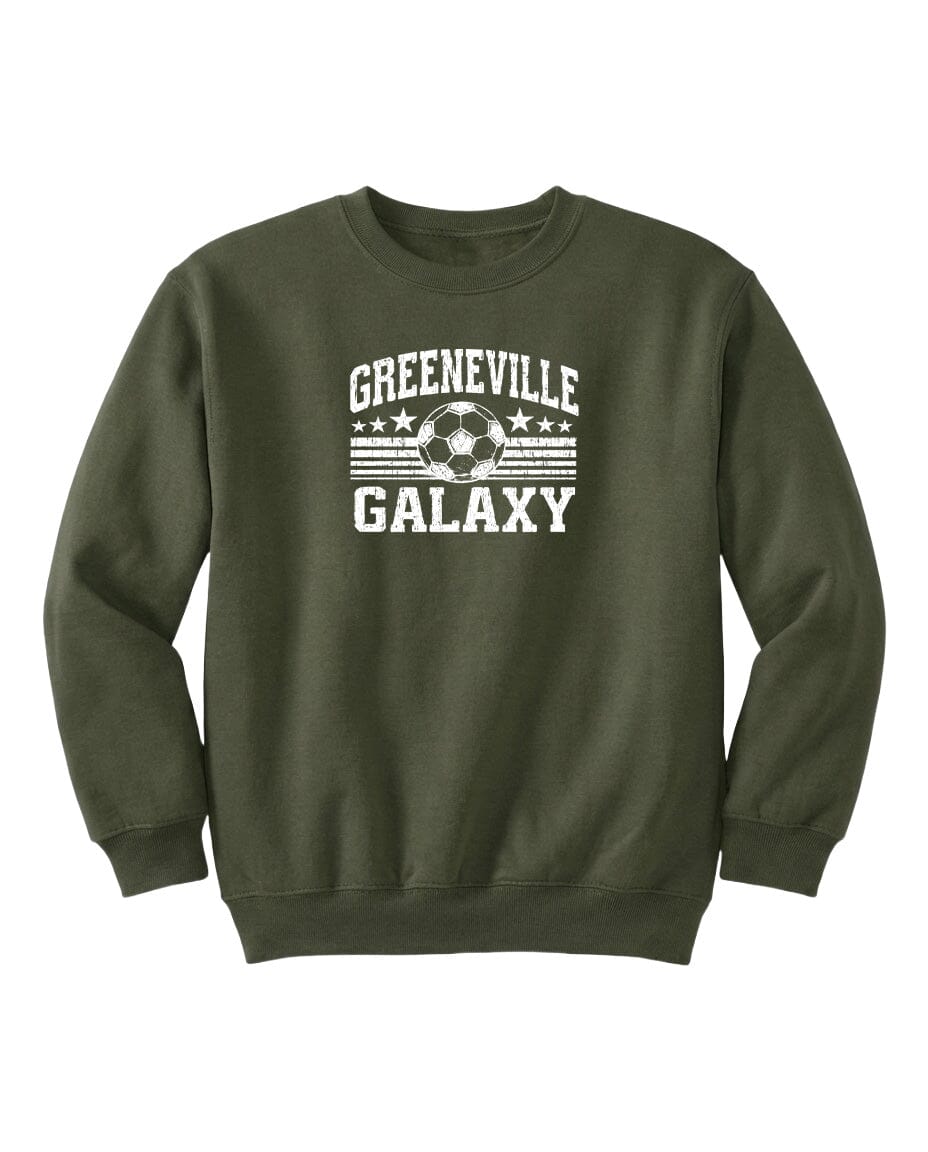YOUTH Greeneville Galaxy Ball Chest Logo T Shirt | Hoodie | Long Sleeve | Sweatshirt | Crew Neck | Tank Top Fiesta Doodle waterproof vinyl sticker. dishwasher safe outdoor sticker.