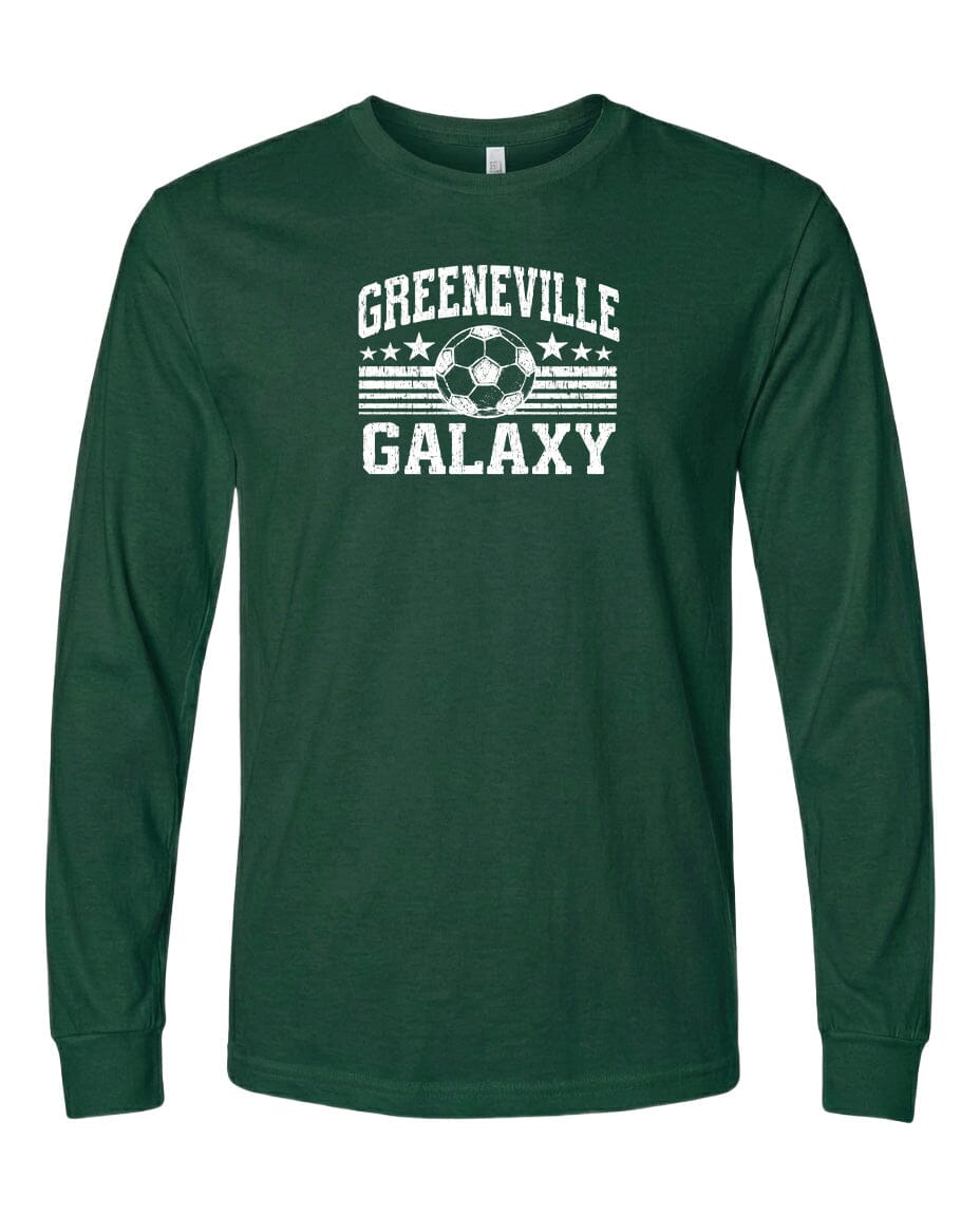 YOUTH Greeneville Galaxy Ball Chest Logo T Shirt | Hoodie | Long Sleeve | Sweatshirt | Crew Neck | Tank Top Fiesta Doodle waterproof vinyl sticker. dishwasher safe outdoor sticker.