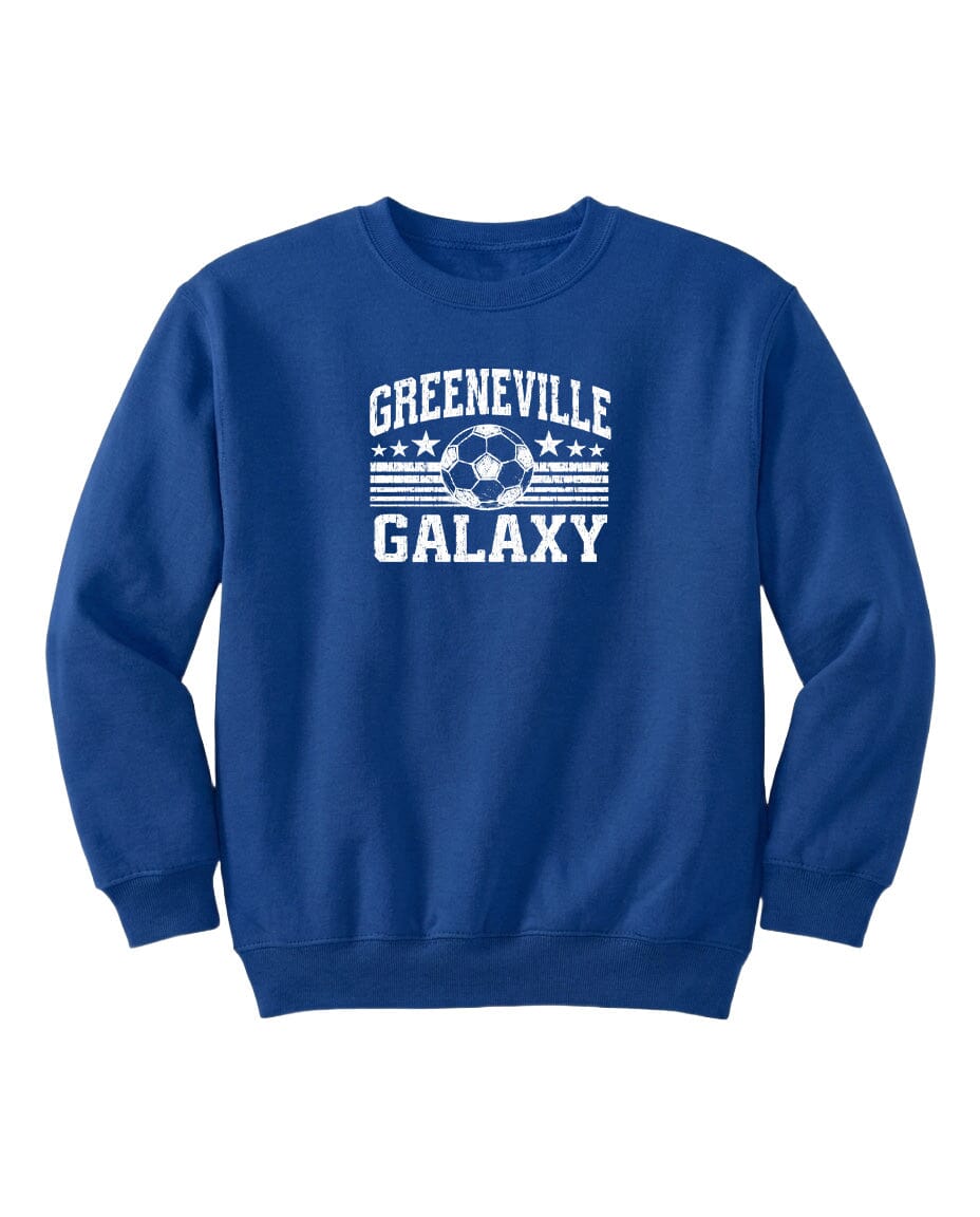 YOUTH Greeneville Galaxy Ball Chest Logo T Shirt | Hoodie | Long Sleeve | Sweatshirt | Crew Neck | Tank Top Fiesta Doodle waterproof vinyl sticker. dishwasher safe outdoor sticker.
