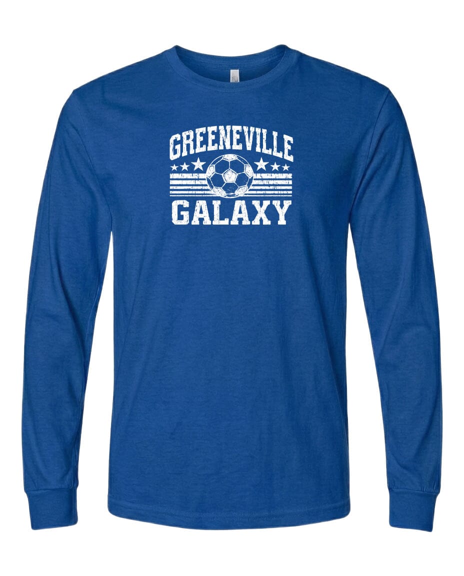 YOUTH Greeneville Galaxy Ball Chest Logo T Shirt | Hoodie | Long Sleeve | Sweatshirt | Crew Neck | Tank Top Fiesta Doodle waterproof vinyl sticker. dishwasher safe outdoor sticker.