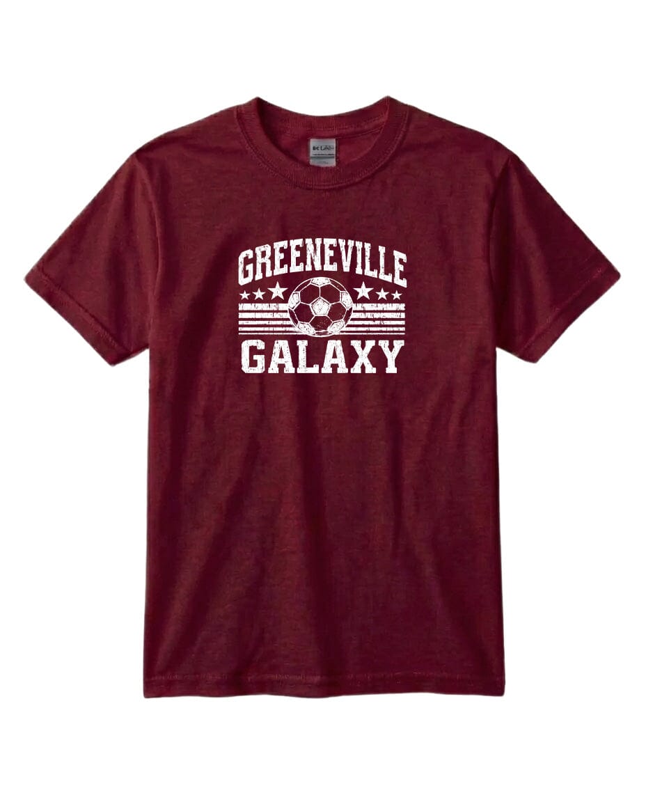 YOUTH Greeneville Galaxy Ball Chest Logo T Shirt | Hoodie | Long Sleeve | Sweatshirt | Crew Neck | Tank Top Fiesta Doodle waterproof vinyl sticker. dishwasher safe outdoor sticker.