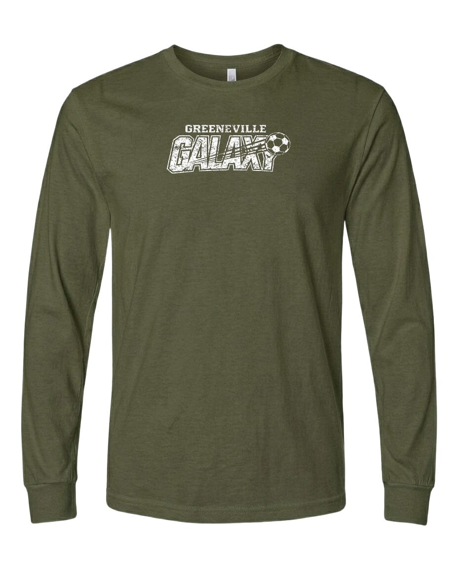 YOUTH Greeneville Galaxy Distressed Chest Logo T Shirt | Hoodie | Long Sleeve | Sweatshirt | Crew Neck | Tank Top Fiesta Doodle waterproof vinyl sticker. dishwasher safe outdoor sticker.