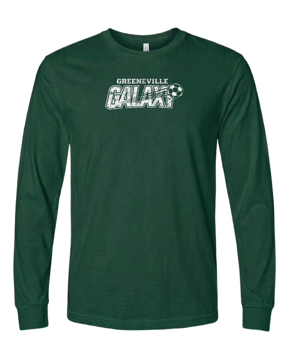 YOUTH Greeneville Galaxy Distressed Chest Logo T Shirt | Hoodie | Long Sleeve | Sweatshirt | Crew Neck | Tank Top Fiesta Doodle waterproof vinyl sticker. dishwasher safe outdoor sticker.