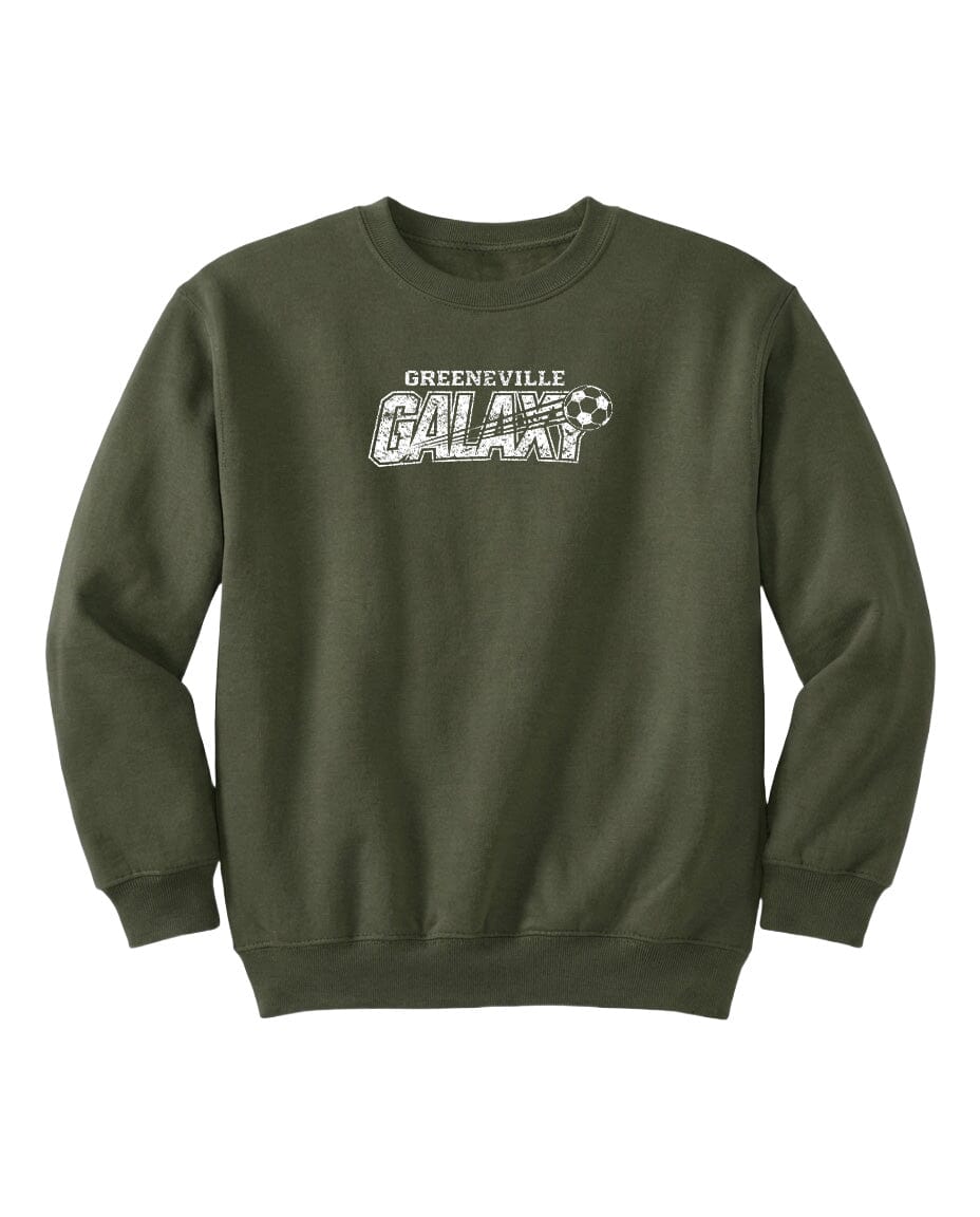 YOUTH Greeneville Galaxy Distressed Chest Logo T Shirt | Hoodie | Long Sleeve | Sweatshirt | Crew Neck | Tank Top Fiesta Doodle waterproof vinyl sticker. dishwasher safe outdoor sticker.