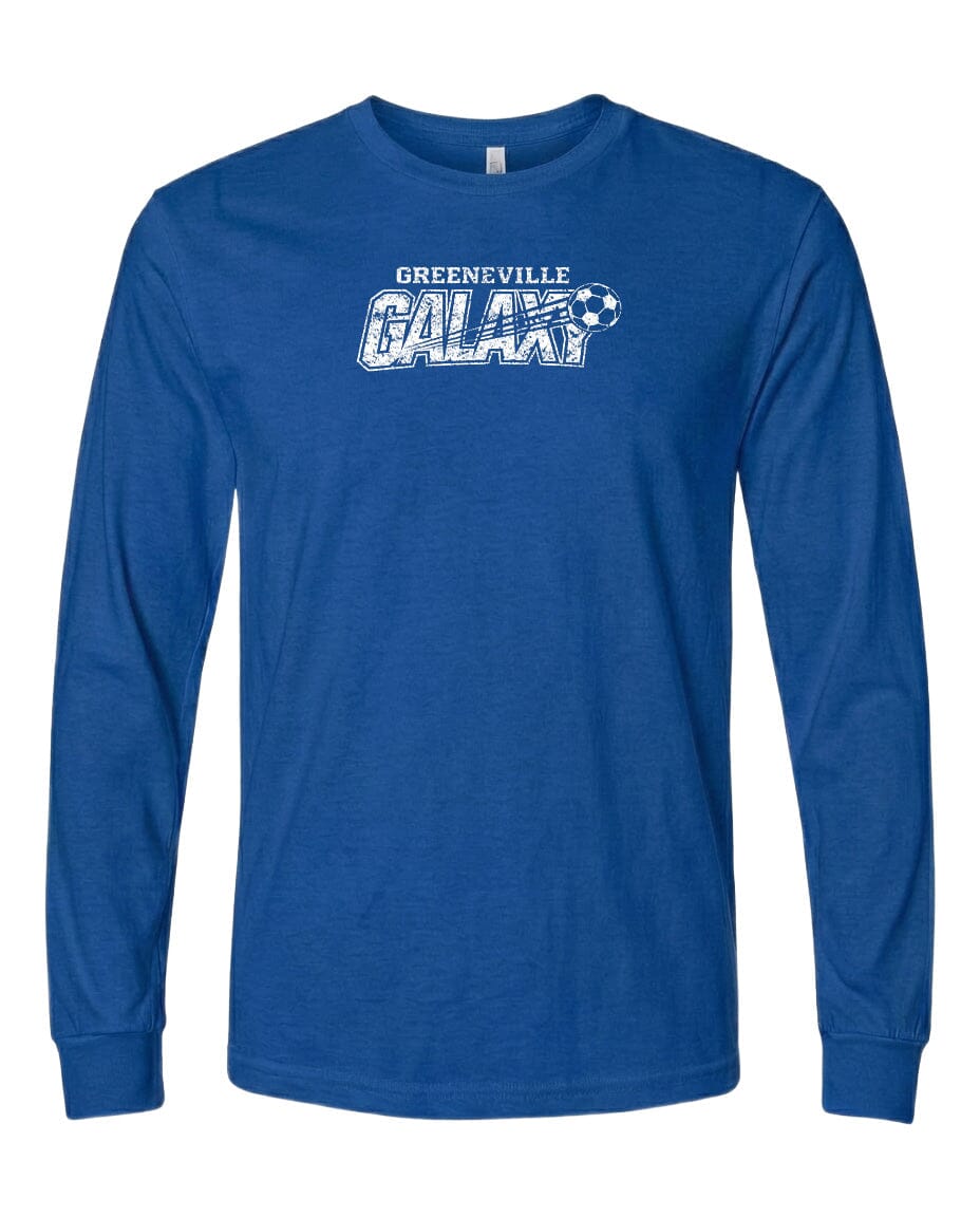 YOUTH Greeneville Galaxy Distressed Chest Logo T Shirt | Hoodie | Long Sleeve | Sweatshirt | Crew Neck | Tank Top Fiesta Doodle waterproof vinyl sticker. dishwasher safe outdoor sticker.
