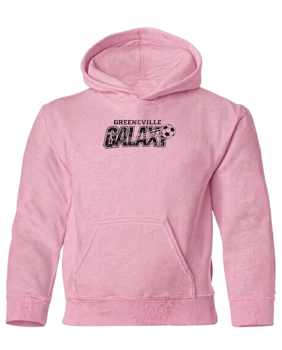 YOUTH Greeneville Galaxy Distressed Chest Logo T Shirt | Hoodie | Long Sleeve | Sweatshirt | Crew Neck | Tank Top Fiesta Doodle Heavyweight Hoodie YXS Light Pink waterproof vinyl sticker. dishwasher safe outdoor sticker.
