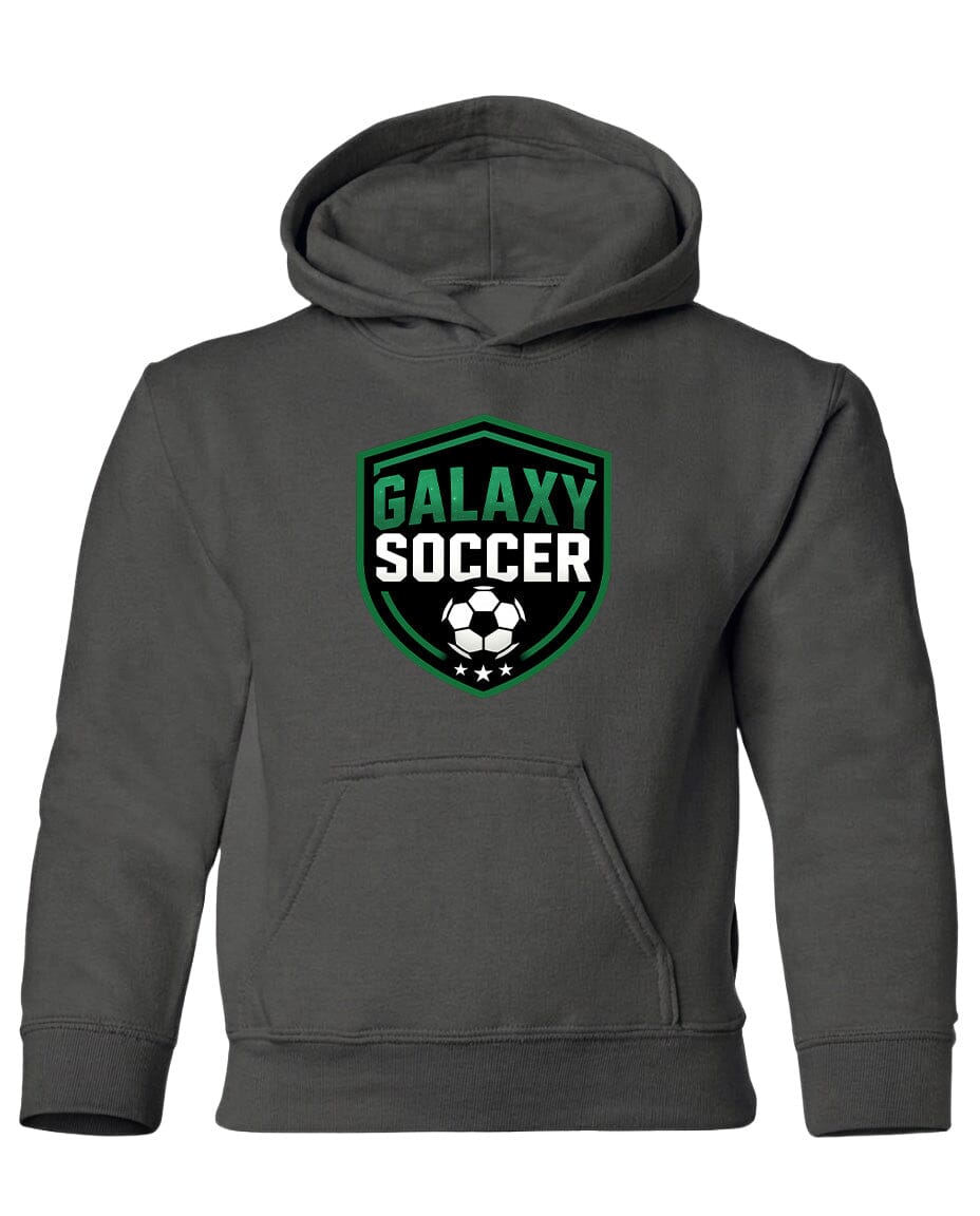 Youth Greeneville Galaxy Soccer Crest Chest Logo T Shirt | Hoodie | Long Sleeve | Sweatshirt | Crew Neck | Tank Top Fiesta Doodle Heavyweight Hoodie YXS Charcoal waterproof vinyl sticker. dishwasher safe outdoor sticker.