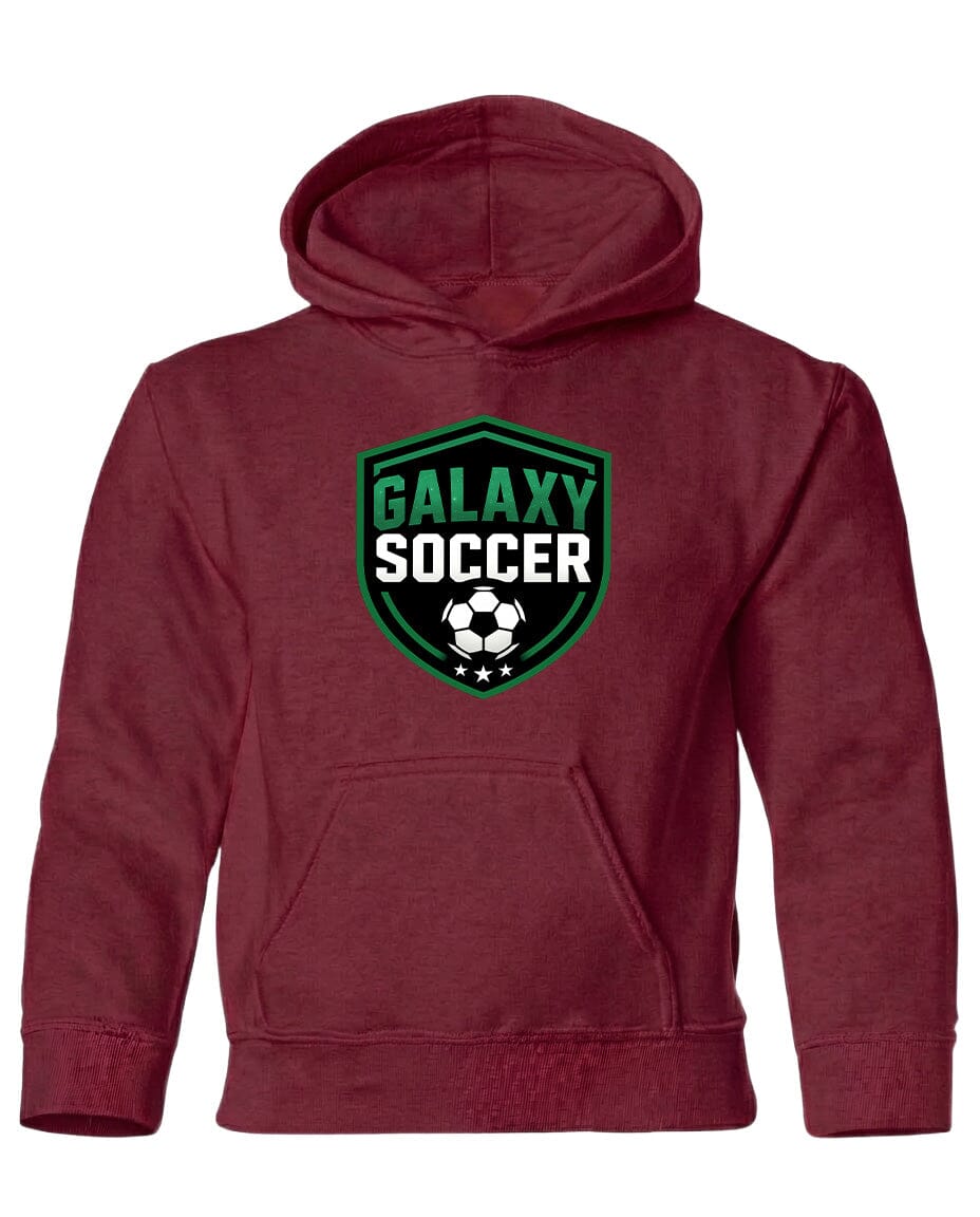 Youth Greeneville Galaxy Soccer Crest Chest Logo T Shirt | Hoodie | Long Sleeve | Sweatshirt | Crew Neck | Tank Top Fiesta Doodle Heavyweight Hoodie YXS Maroon waterproof vinyl sticker. dishwasher safe outdoor sticker.