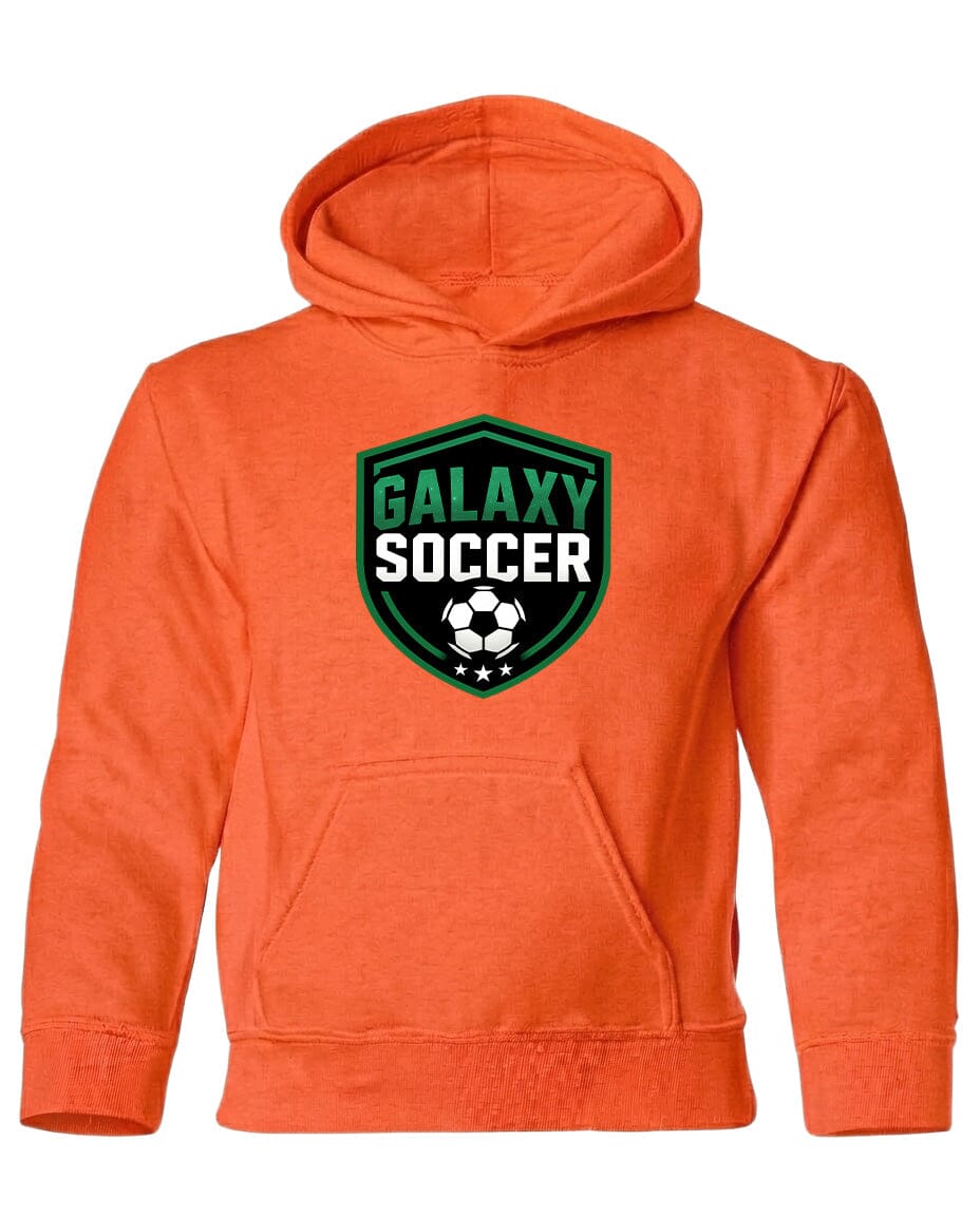 Youth Greeneville Galaxy Soccer Crest Chest Logo T Shirt | Hoodie | Long Sleeve | Sweatshirt | Crew Neck | Tank Top Fiesta Doodle Heavyweight Hoodie YXS Orange waterproof vinyl sticker. dishwasher safe outdoor sticker.