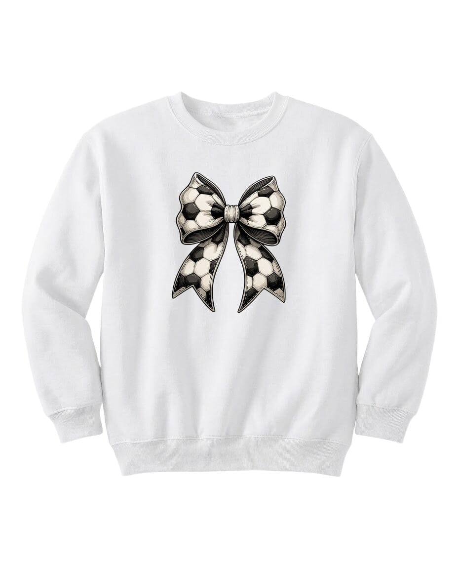 Youth Soccer Ribbon Chest Logo T Shirt | Hoodie | Long Sleeve | Sweatshirt | Crew Neck | Tank Top Fiesta Doodle waterproof vinyl sticker. dishwasher safe outdoor sticker.