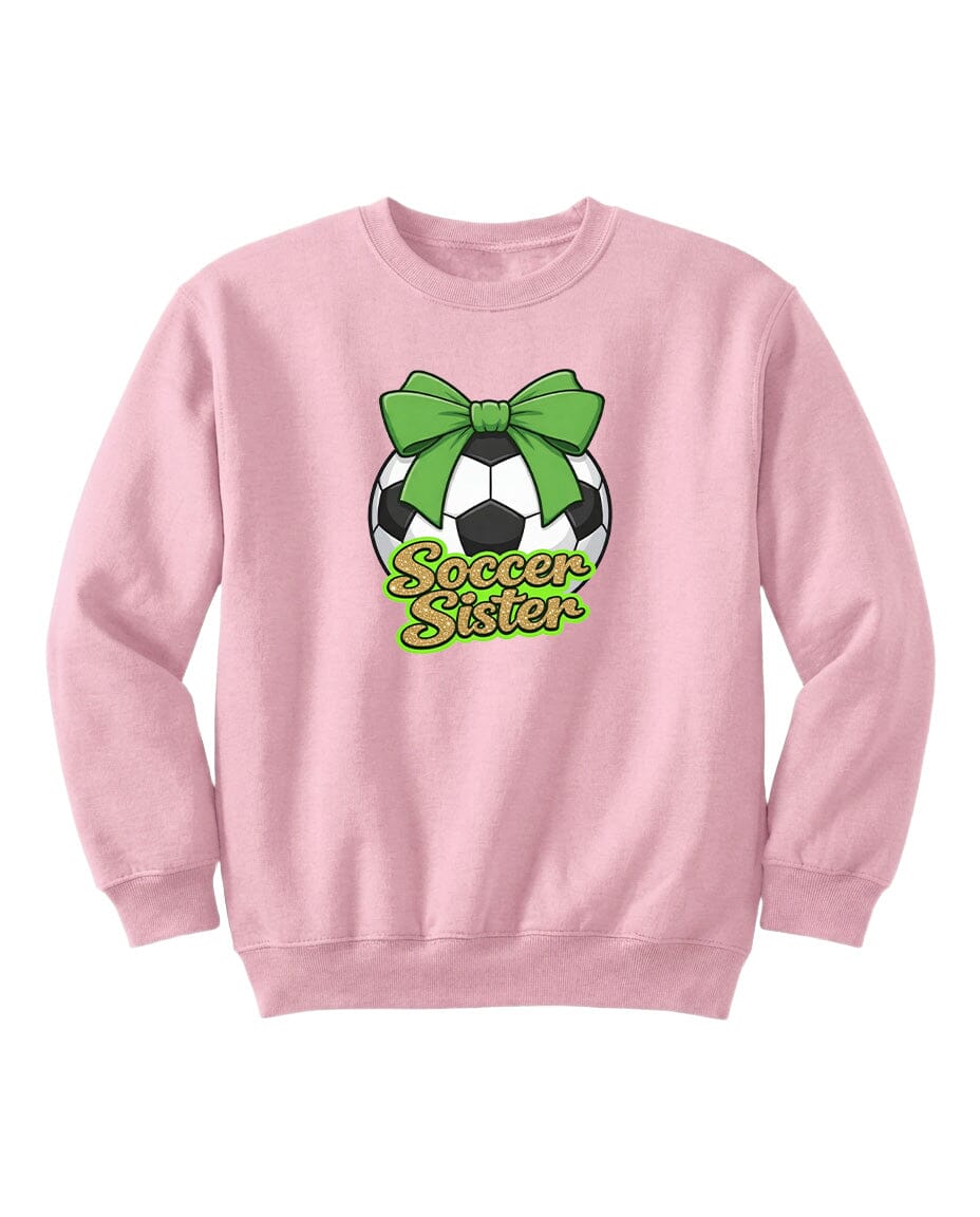 YOUTH Soccer Sister Chest Logo T Shirt | Hoodie | Long Sleeve | Sweatshirt | Crew Neck | Tank Top 2 Fiesta Doodle waterproof vinyl sticker. dishwasher safe outdoor sticker.