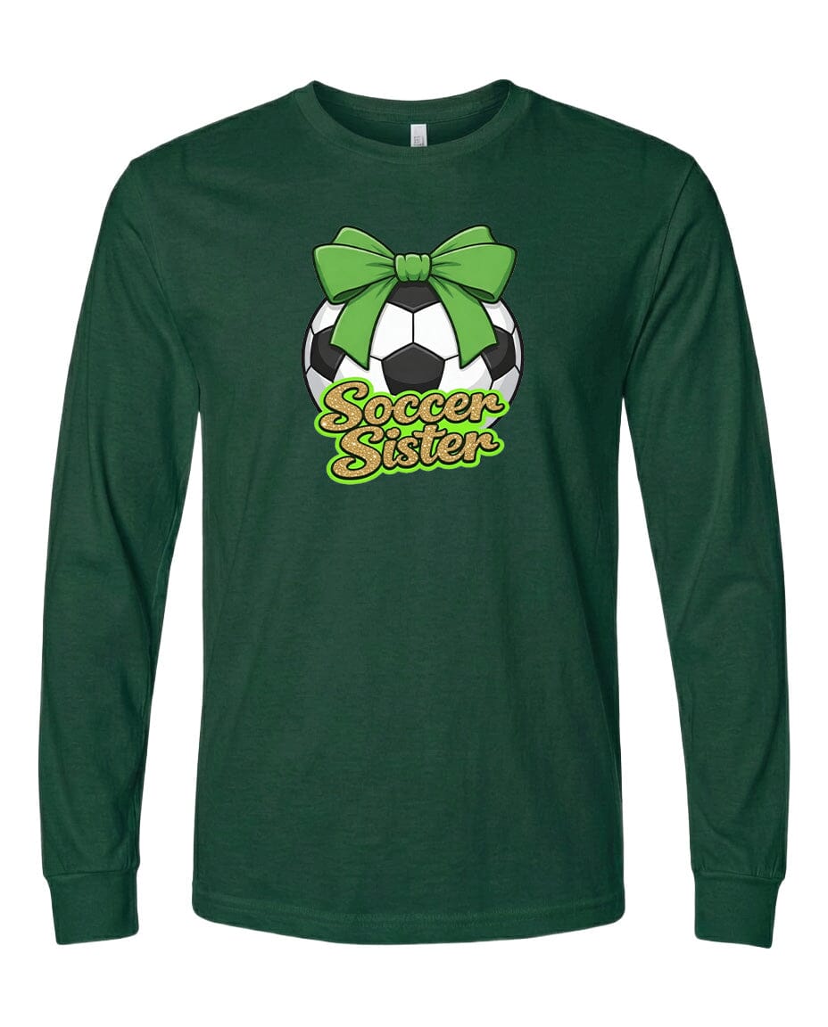 YOUTH Soccer Sister Chest Logo T Shirt | Hoodie | Long Sleeve | Sweatshirt | Crew Neck | Tank Top 2 Fiesta Doodle waterproof vinyl sticker. dishwasher safe outdoor sticker.