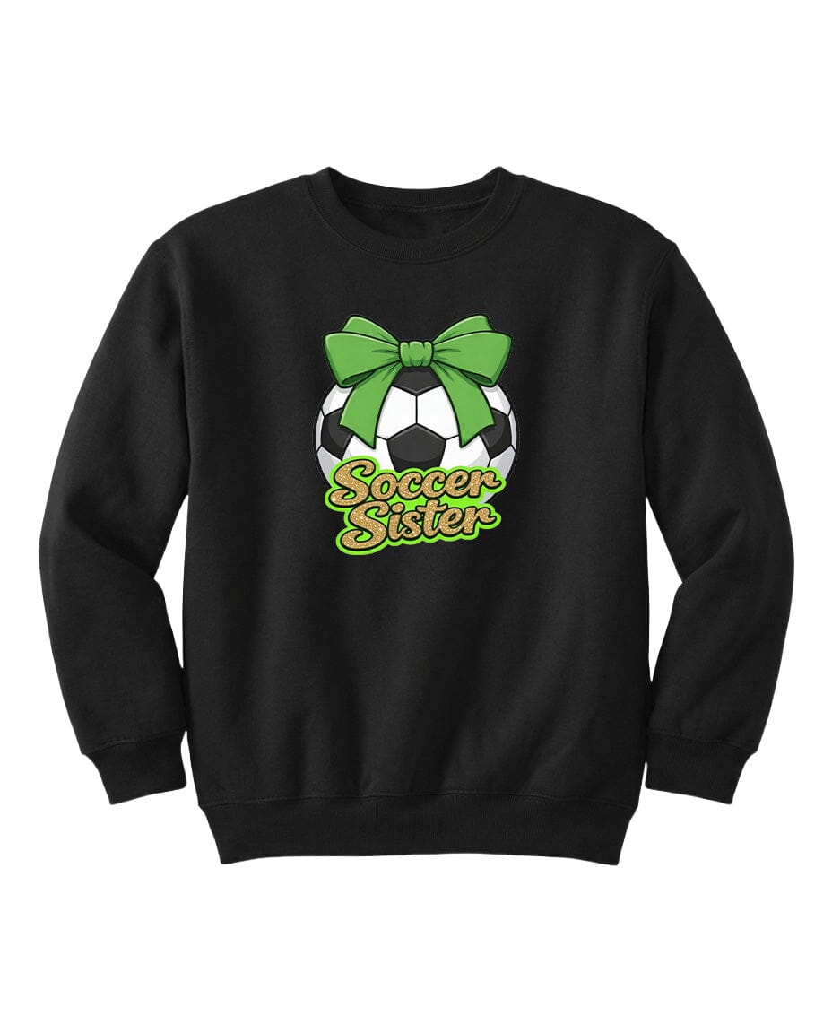 YOUTH Soccer Sister Chest Logo T Shirt | Hoodie | Long Sleeve | Sweatshirt | Crew Neck | Tank Top 2 Fiesta Doodle waterproof vinyl sticker. dishwasher safe outdoor sticker.