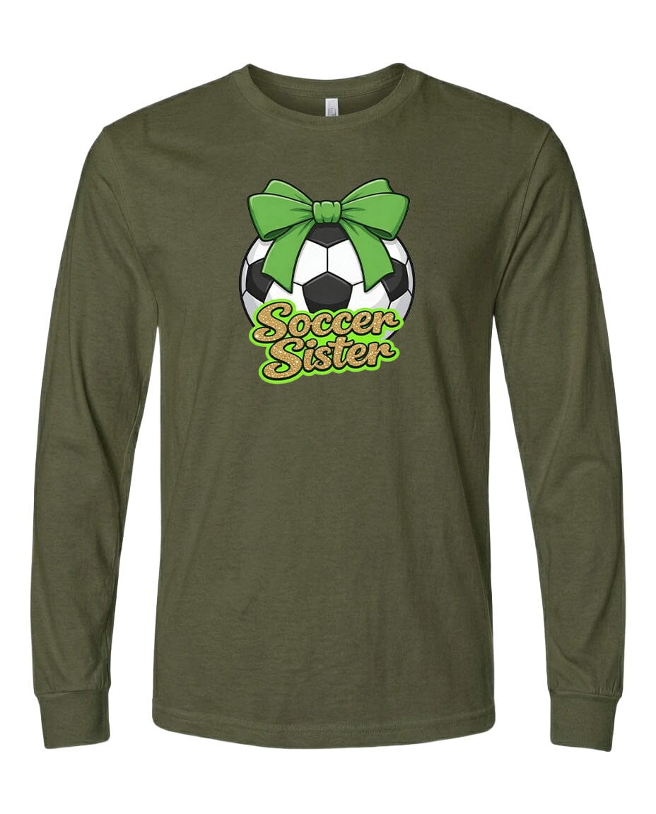 YOUTH Soccer Sister Chest Logo T Shirt | Hoodie | Long Sleeve | Sweatshirt | Crew Neck | Tank Top 2 Fiesta Doodle waterproof vinyl sticker. dishwasher safe outdoor sticker.