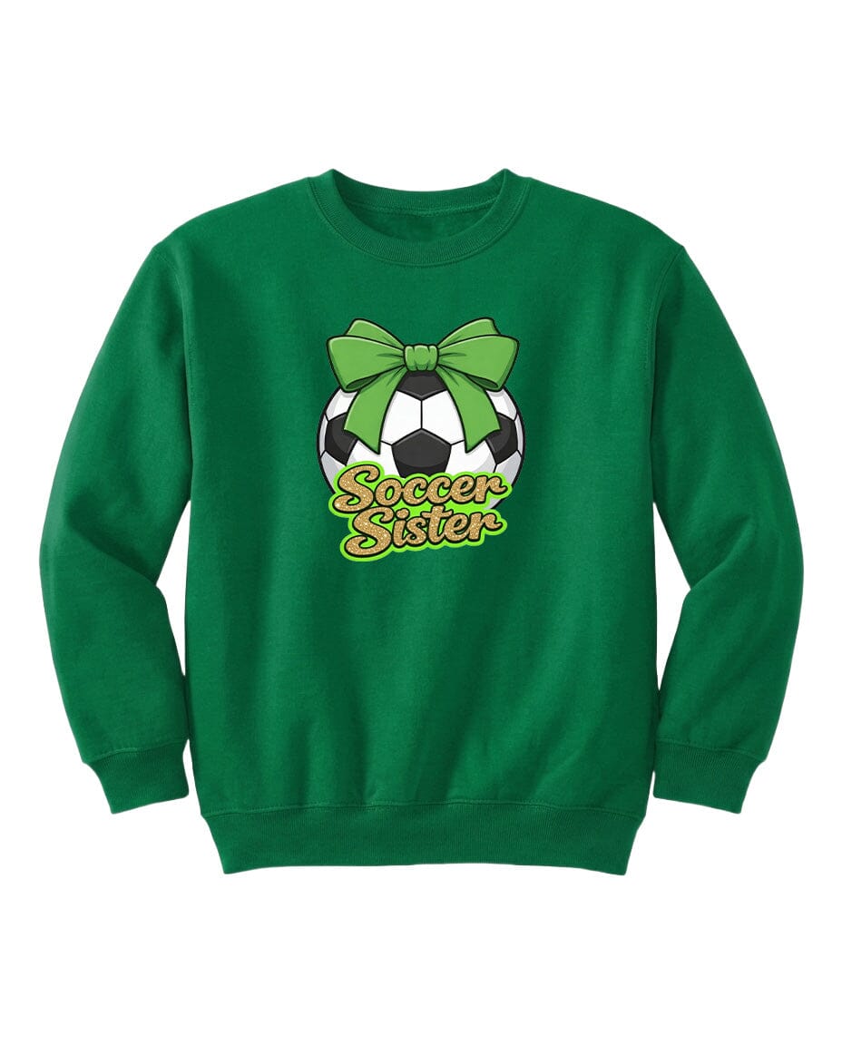 YOUTH Soccer Sister Chest Logo T Shirt | Hoodie | Long Sleeve | Sweatshirt | Crew Neck | Tank Top 2 Fiesta Doodle waterproof vinyl sticker. dishwasher safe outdoor sticker.