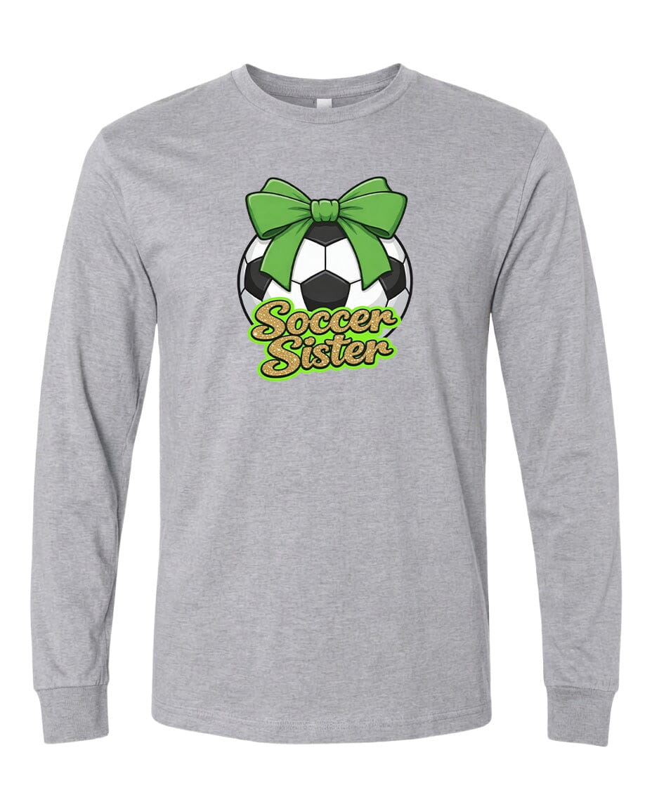 YOUTH Soccer Sister Chest Logo T Shirt | Hoodie | Long Sleeve | Sweatshirt | Crew Neck | Tank Top 2 Fiesta Doodle waterproof vinyl sticker. dishwasher safe outdoor sticker.
