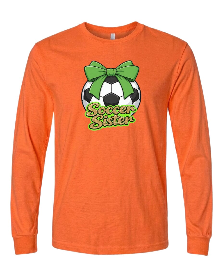 YOUTH Soccer Sister Chest Logo T Shirt | Hoodie | Long Sleeve | Sweatshirt | Crew Neck | Tank Top 2 Fiesta Doodle waterproof vinyl sticker. dishwasher safe outdoor sticker.