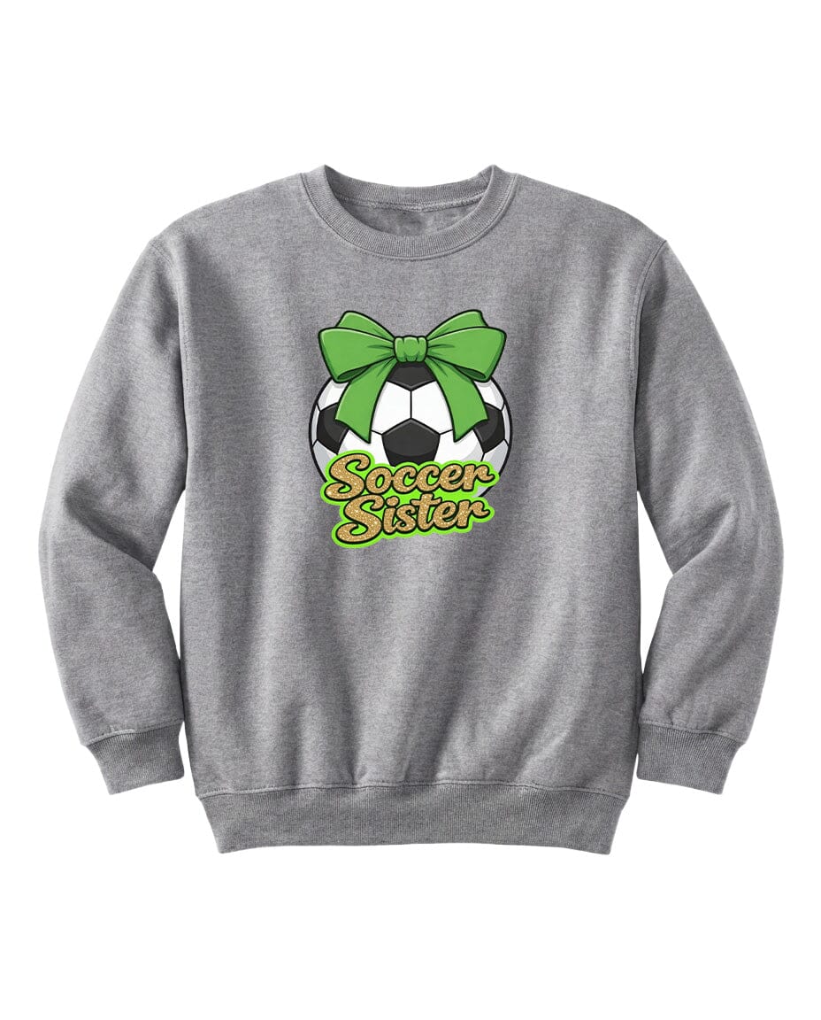 YOUTH Soccer Sister Chest Logo T Shirt | Hoodie | Long Sleeve | Sweatshirt | Crew Neck | Tank Top 2 Fiesta Doodle waterproof vinyl sticker. dishwasher safe outdoor sticker.