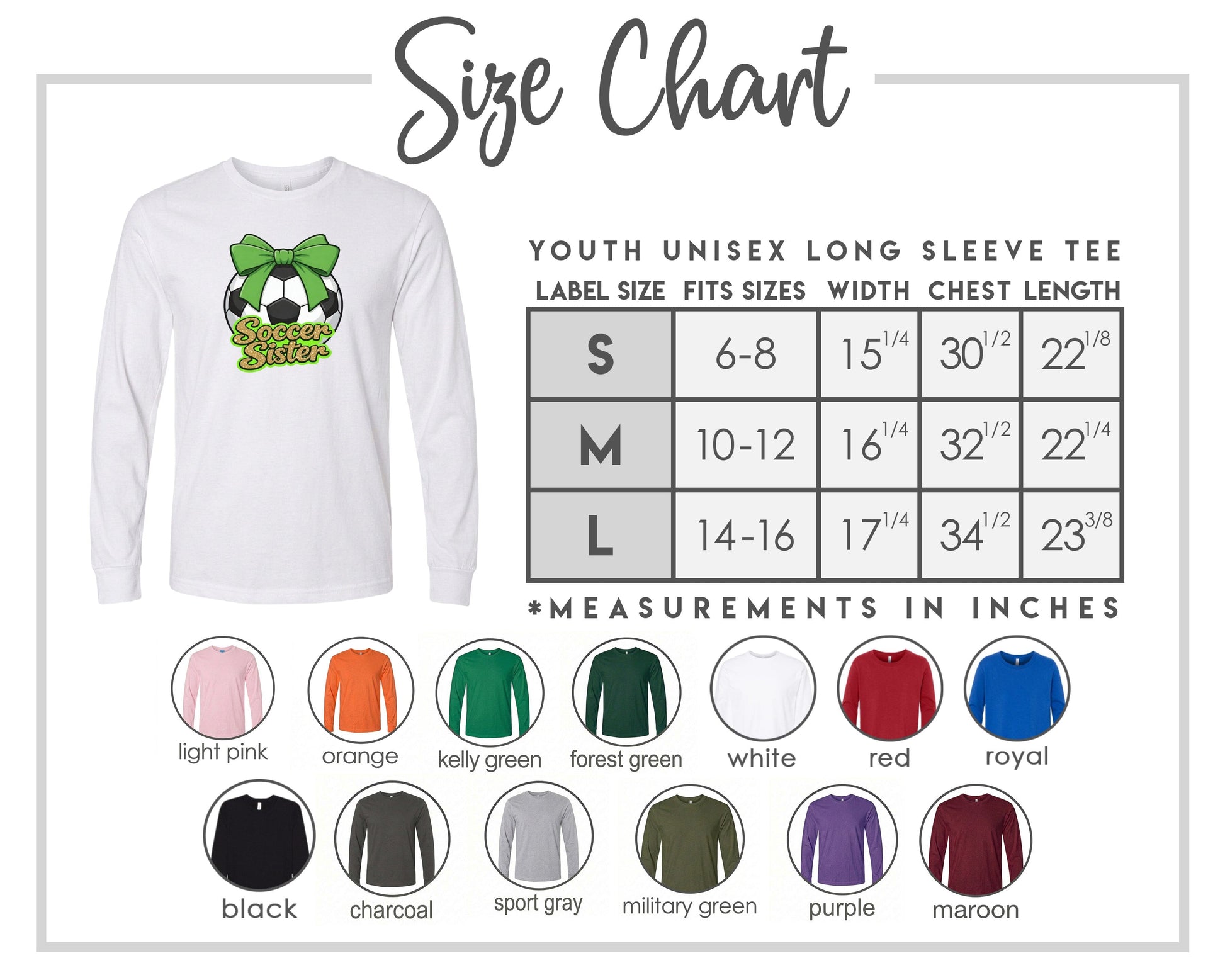 YOUTH Soccer Sister Chest Logo T Shirt | Hoodie | Long Sleeve | Sweatshirt | Crew Neck | Tank Top 2 Fiesta Doodle waterproof vinyl sticker. dishwasher safe outdoor sticker.