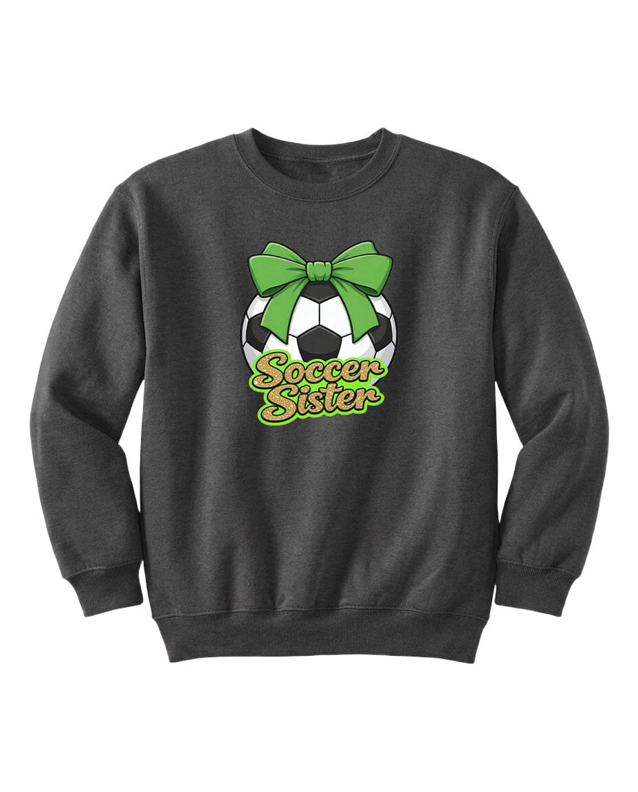 YOUTH Soccer Sister Chest Logo T Shirt | Hoodie | Long Sleeve | Sweatshirt | Crew Neck | Tank Top 2 Fiesta Doodle waterproof vinyl sticker. dishwasher safe outdoor sticker.