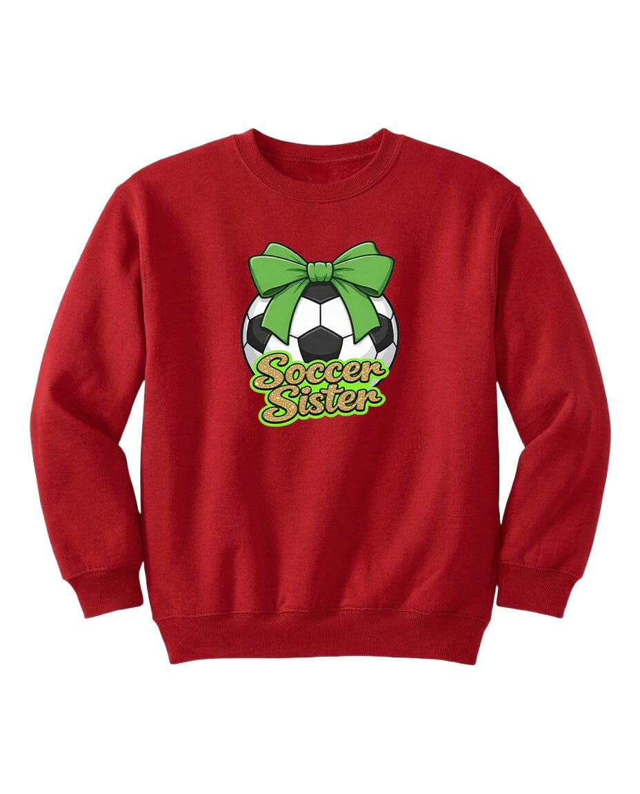 YOUTH Soccer Sister Chest Logo T Shirt | Hoodie | Long Sleeve | Sweatshirt | Crew Neck | Tank Top 2 Fiesta Doodle waterproof vinyl sticker. dishwasher safe outdoor sticker.