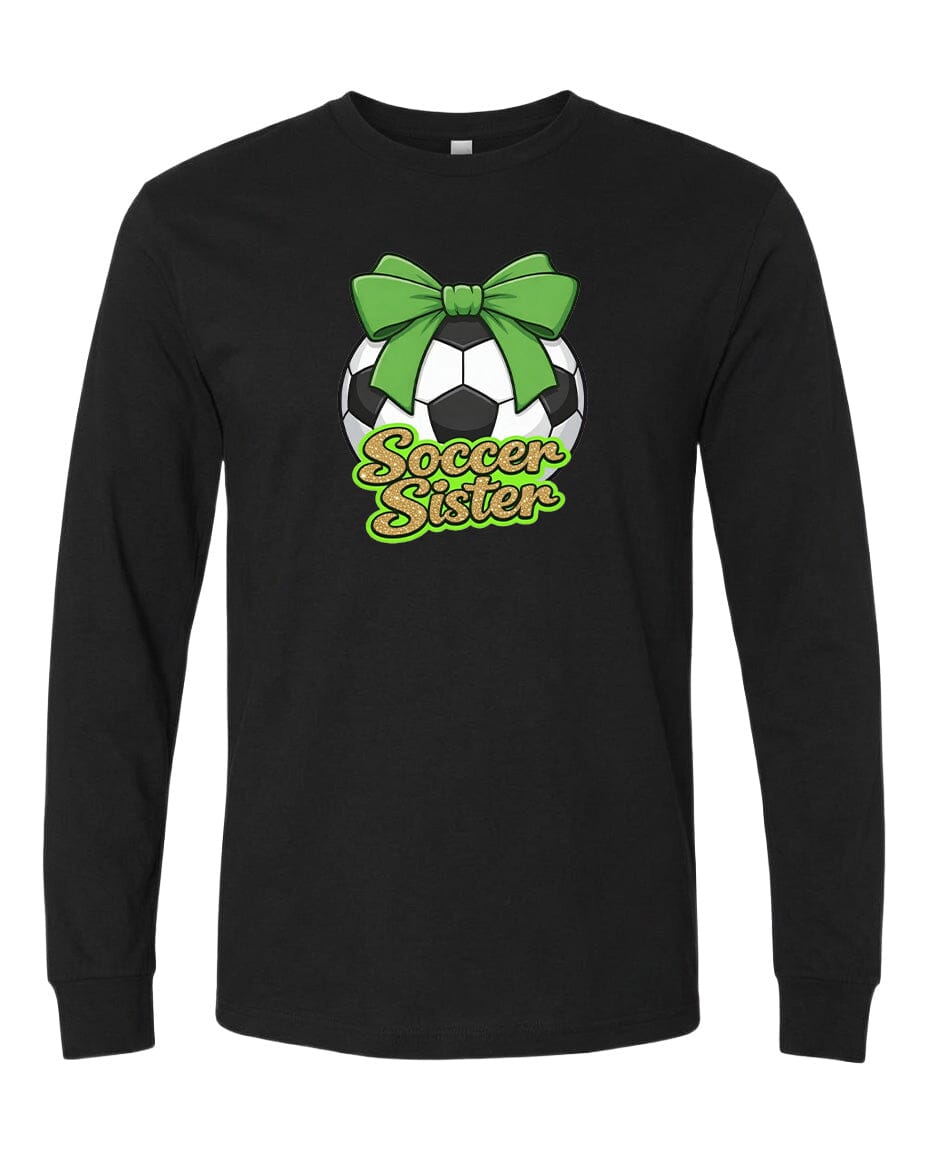 YOUTH Soccer Sister Chest Logo T Shirt | Hoodie | Long Sleeve | Sweatshirt | Crew Neck | Tank Top 2 Fiesta Doodle waterproof vinyl sticker. dishwasher safe outdoor sticker.
