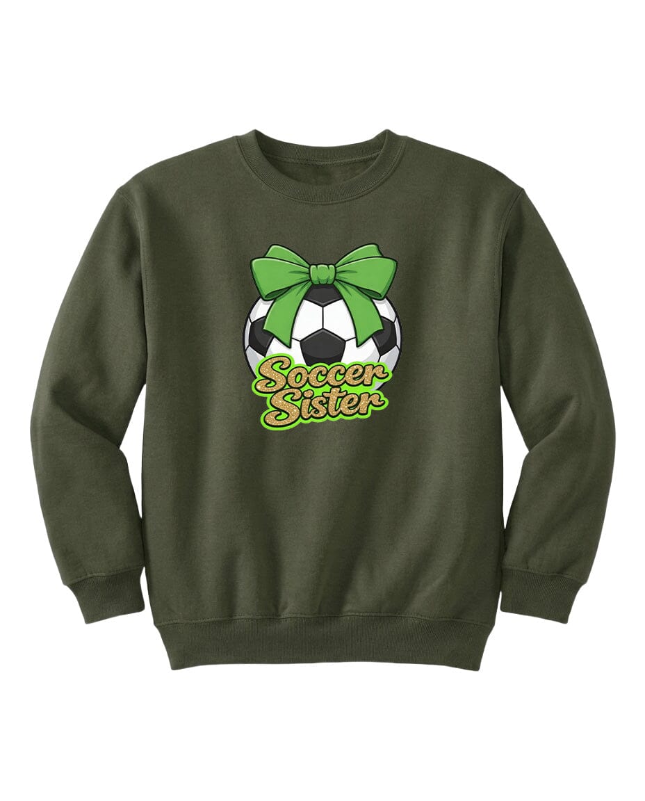 YOUTH Soccer Sister Chest Logo T Shirt | Hoodie | Long Sleeve | Sweatshirt | Crew Neck | Tank Top 2 Fiesta Doodle waterproof vinyl sticker. dishwasher safe outdoor sticker.
