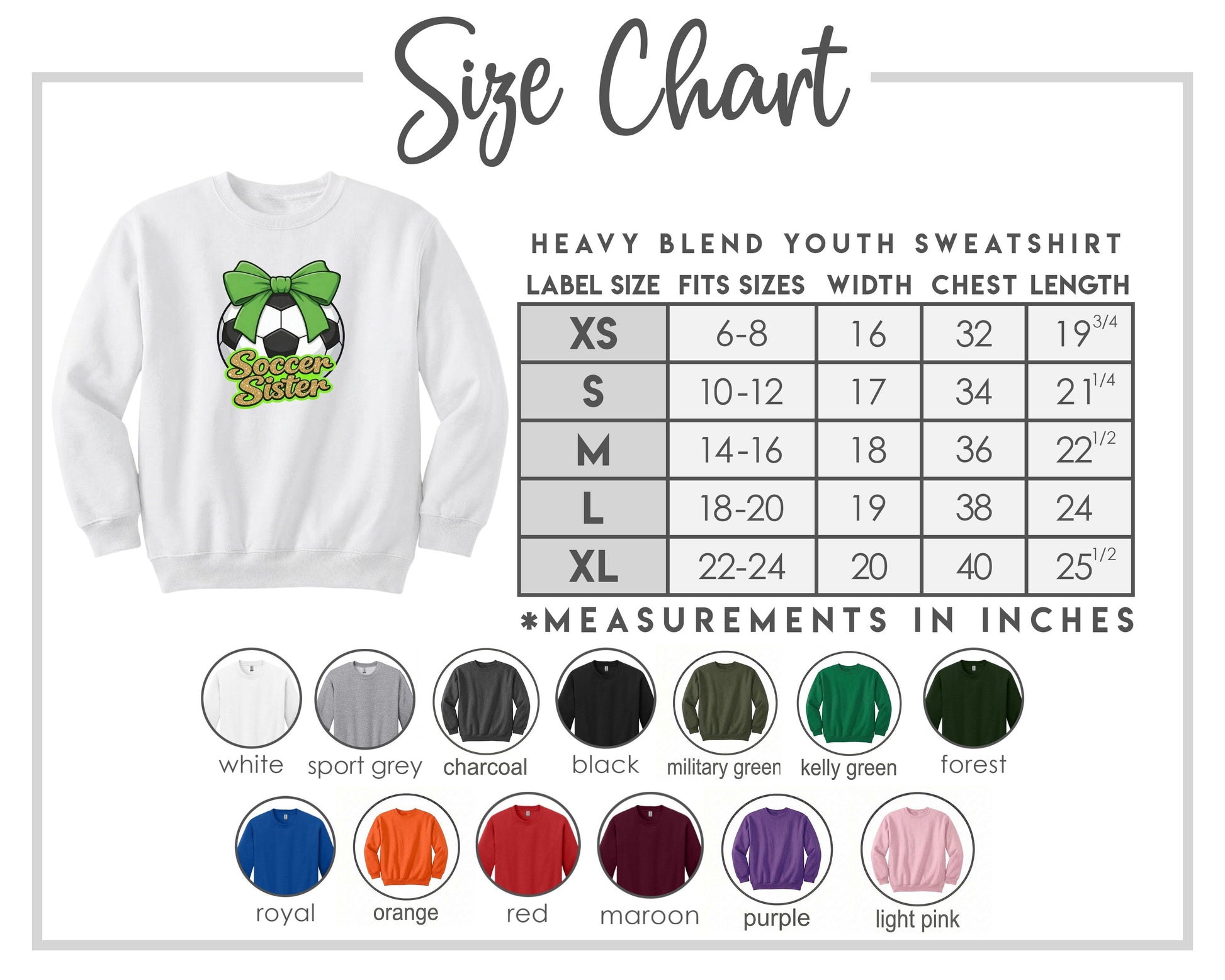 YOUTH Soccer Sister Chest Logo T Shirt | Hoodie | Long Sleeve | Sweatshirt | Crew Neck | Tank Top 2 Fiesta Doodle waterproof vinyl sticker. dishwasher safe outdoor sticker.