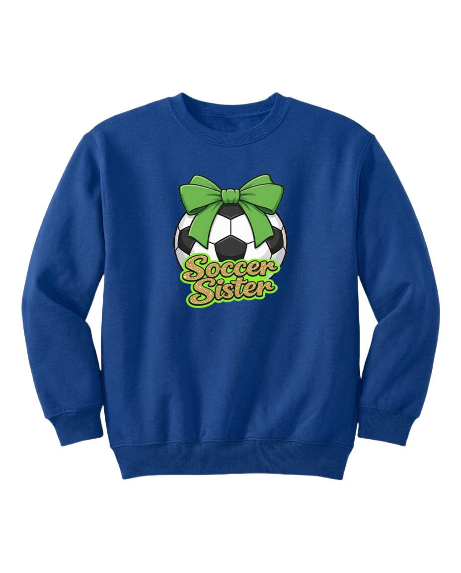 YOUTH Soccer Sister Chest Logo T Shirt | Hoodie | Long Sleeve | Sweatshirt | Crew Neck | Tank Top 2 Fiesta Doodle waterproof vinyl sticker. dishwasher safe outdoor sticker.