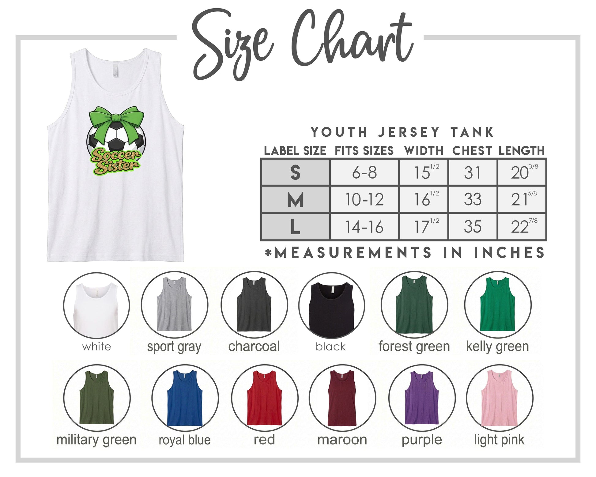 YOUTH Soccer Sister Chest Logo T Shirt | Hoodie | Long Sleeve | Sweatshirt | Crew Neck | Tank Top 2 Fiesta Doodle waterproof vinyl sticker. dishwasher safe outdoor sticker.