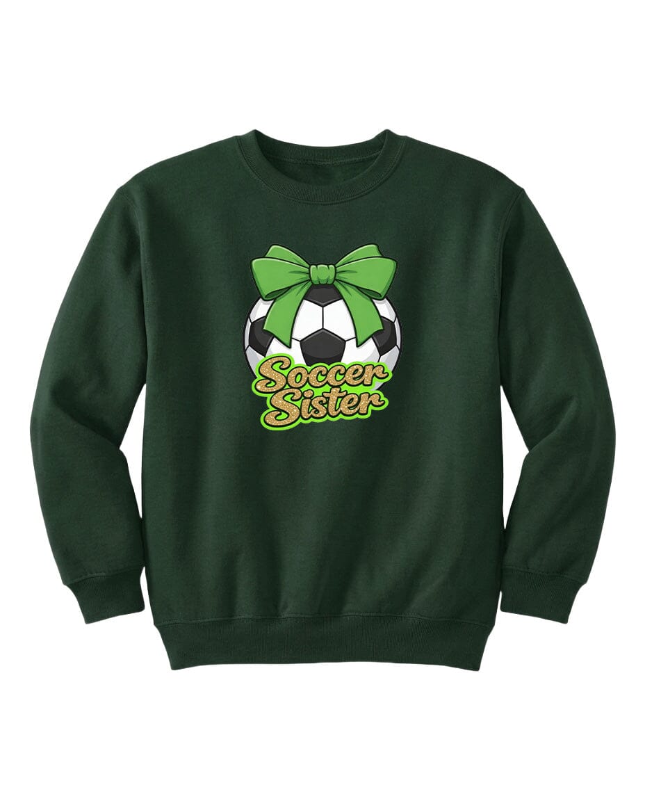 YOUTH Soccer Sister Chest Logo T Shirt | Hoodie | Long Sleeve | Sweatshirt | Crew Neck | Tank Top 2 Fiesta Doodle waterproof vinyl sticker. dishwasher safe outdoor sticker.