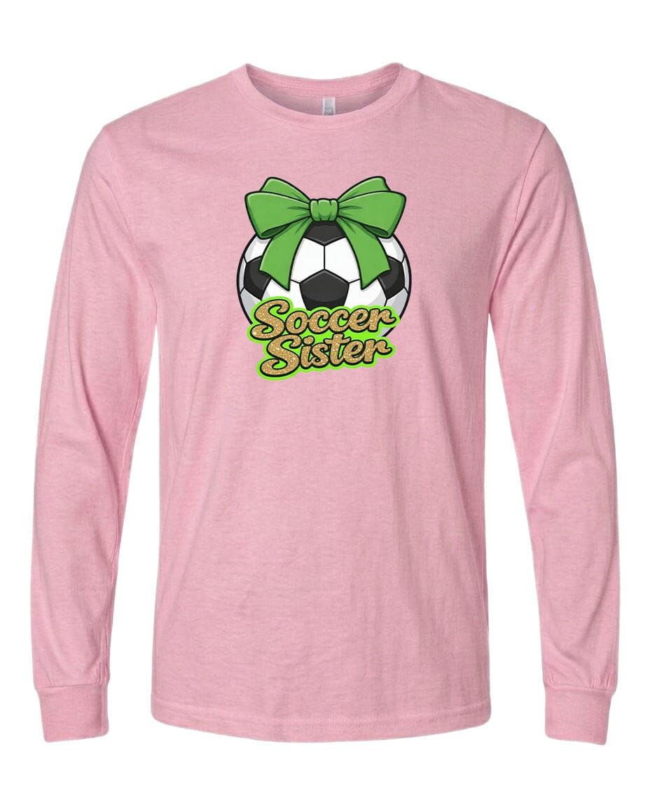 YOUTH Soccer Sister Chest Logo T Shirt | Hoodie | Long Sleeve | Sweatshirt | Crew Neck | Tank Top 2 Fiesta Doodle waterproof vinyl sticker. dishwasher safe outdoor sticker.