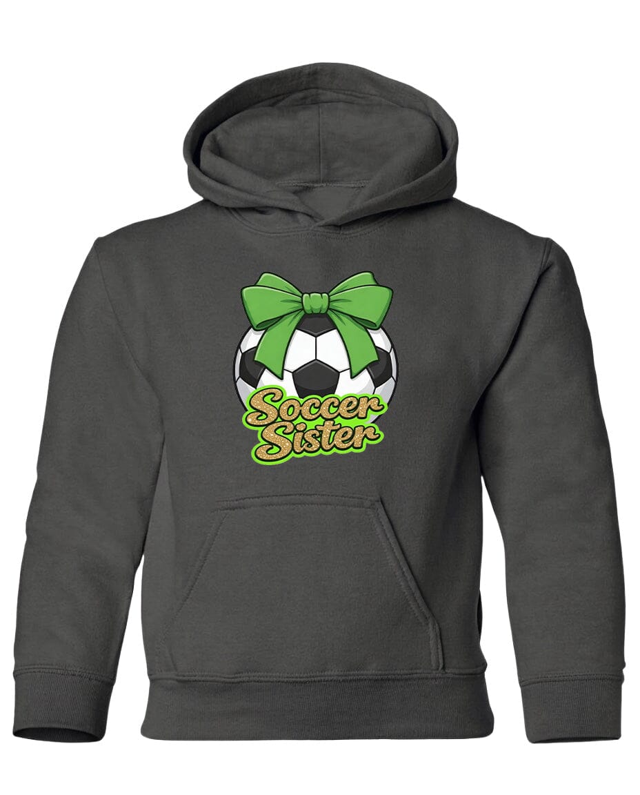 YOUTH Soccer Sister Chest Logo T Shirt | Hoodie | Long Sleeve | Sweatshirt | Crew Neck | Tank Top 2 Fiesta Doodle Heavyweight Hoodie YXS Charcoal waterproof vinyl sticker. dishwasher safe outdoor sticker.