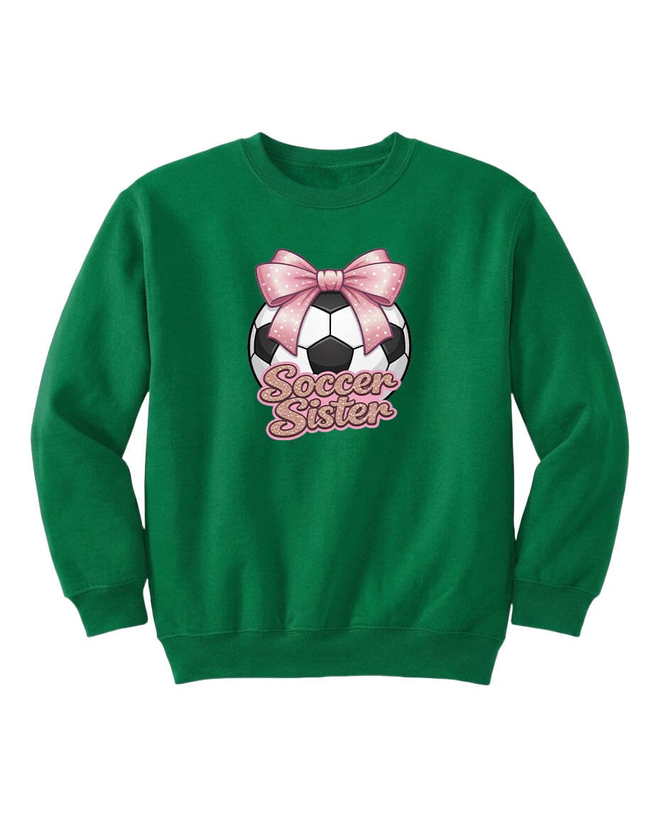 Youth Soccer Sister Chest Logo T Shirt | Hoodie | Long Sleeve | Sweatshirt | Crew Neck | Tank Top Fiesta Doodle waterproof vinyl sticker. dishwasher safe outdoor sticker.